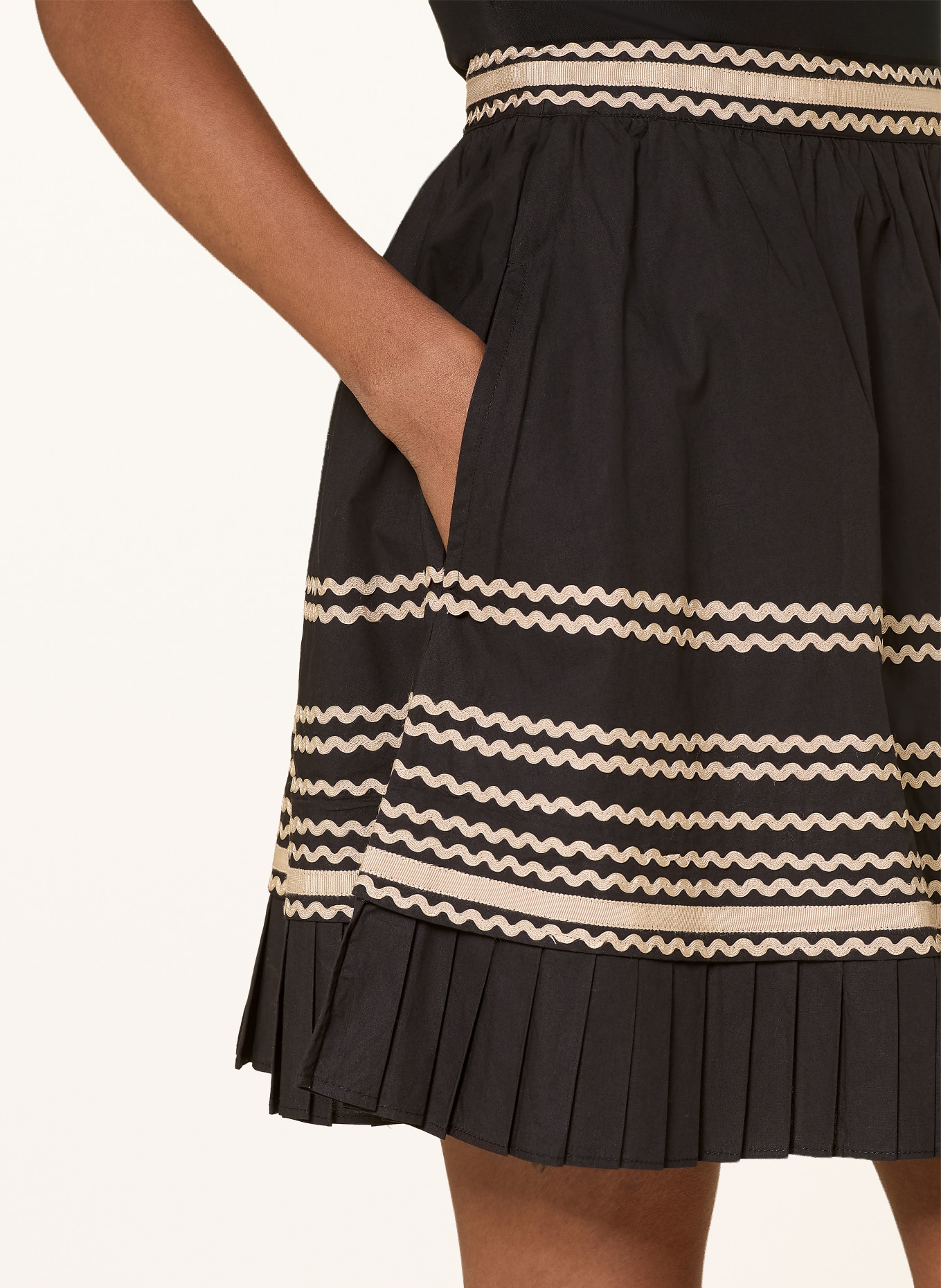 ULLA JOHNSON Rock ADALEIGH: SCHWARZ / BEIGE