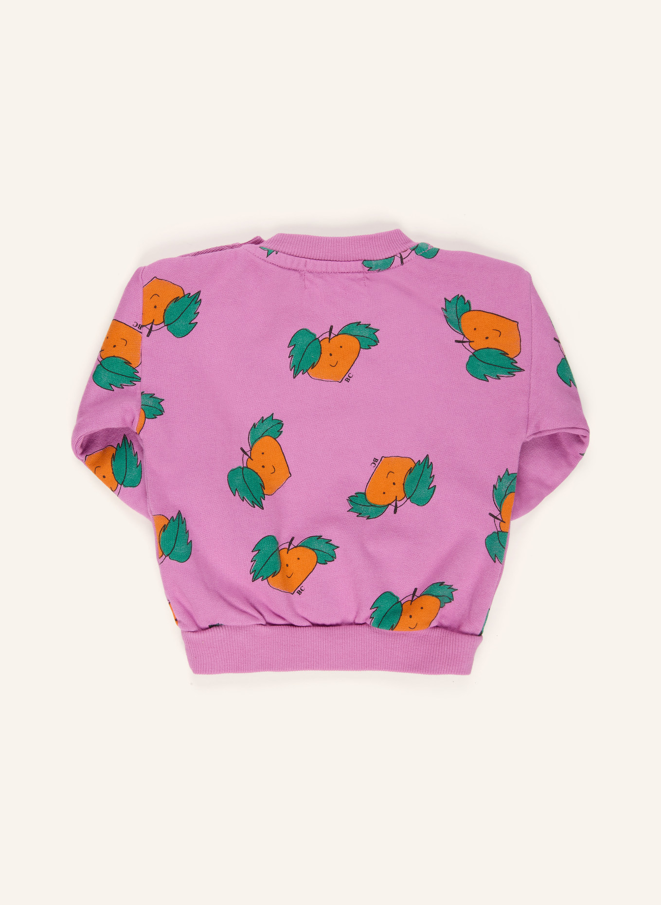 BOBO CHOSES Sweatshirt: ROSA / ORANGE / GRÜN