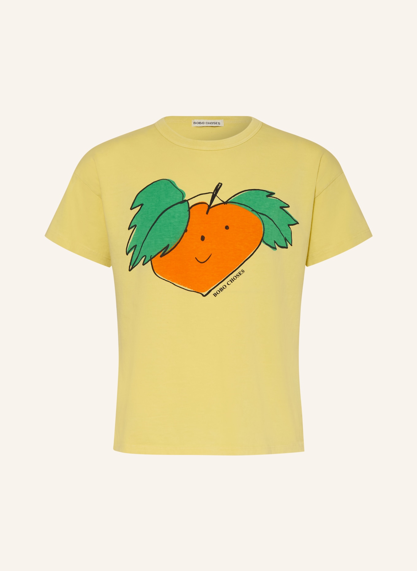 BOBO CHOSES T-Shirt: HELLGELB / ORANGE / GRÜN