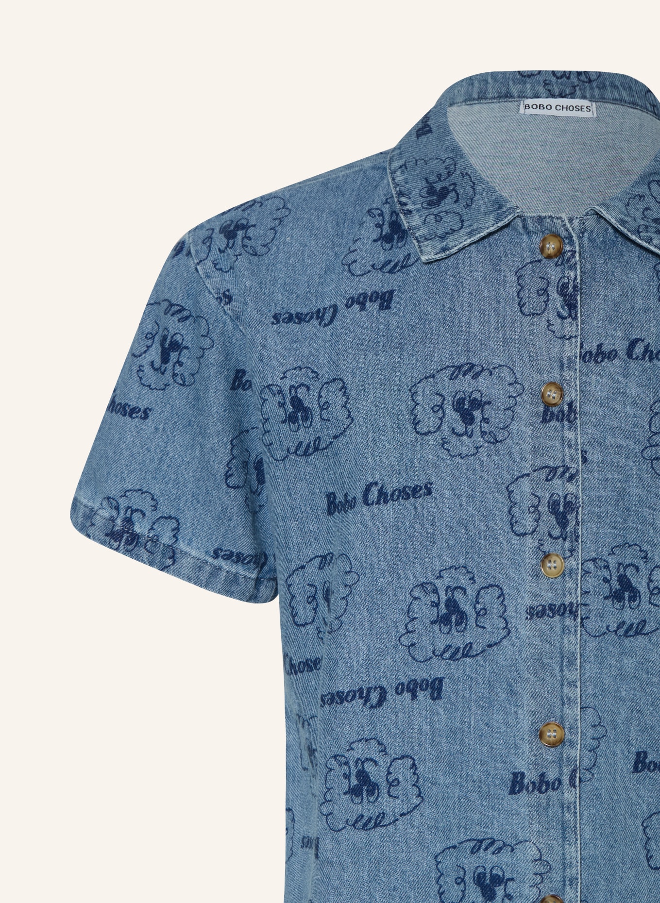 BOBO CHOSES Jeanshemd: BLAU / DUNKELBLAU