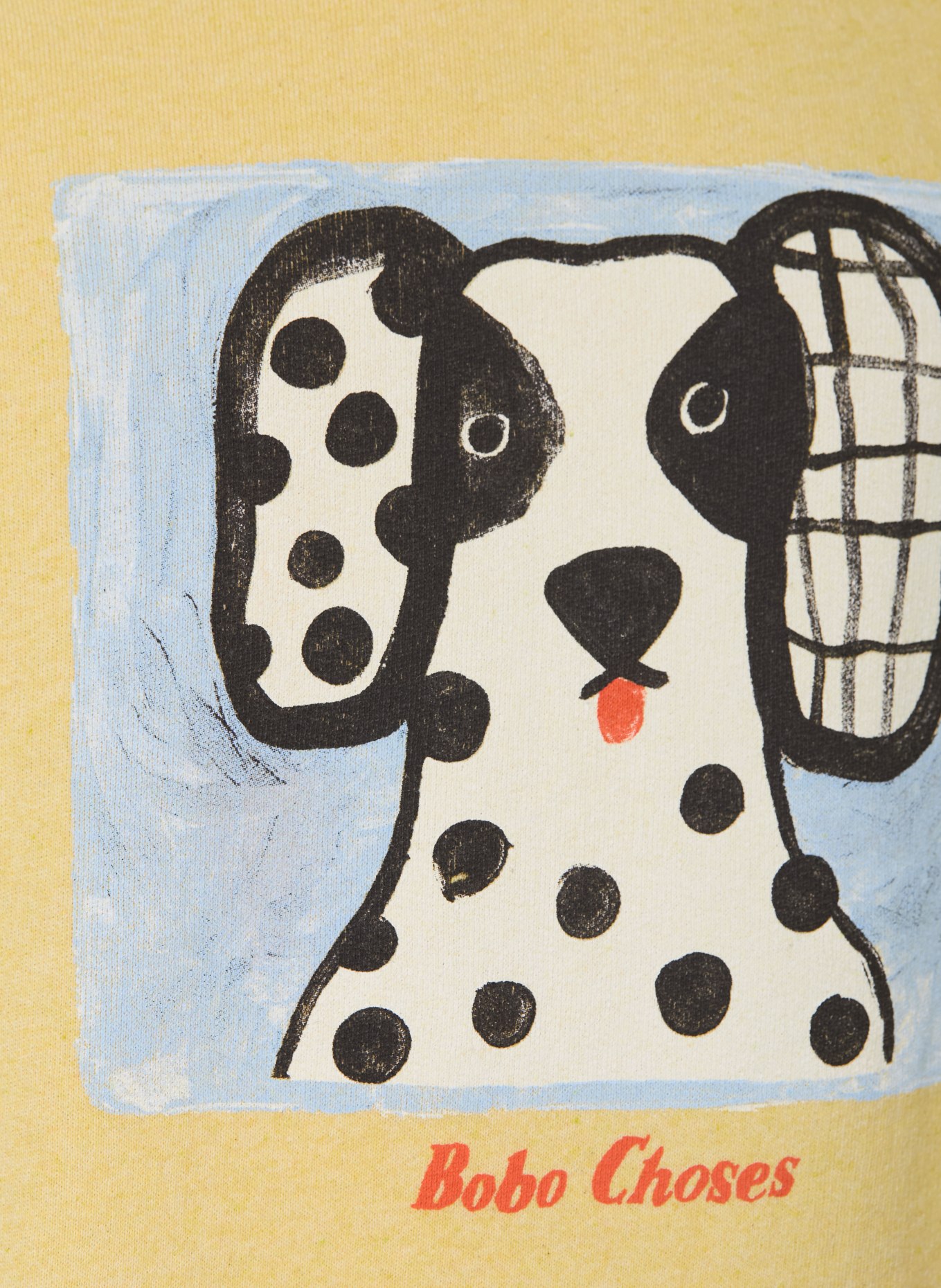 BOBO CHOSES VAN DOG sweatshirt: LIGHT YELLOW