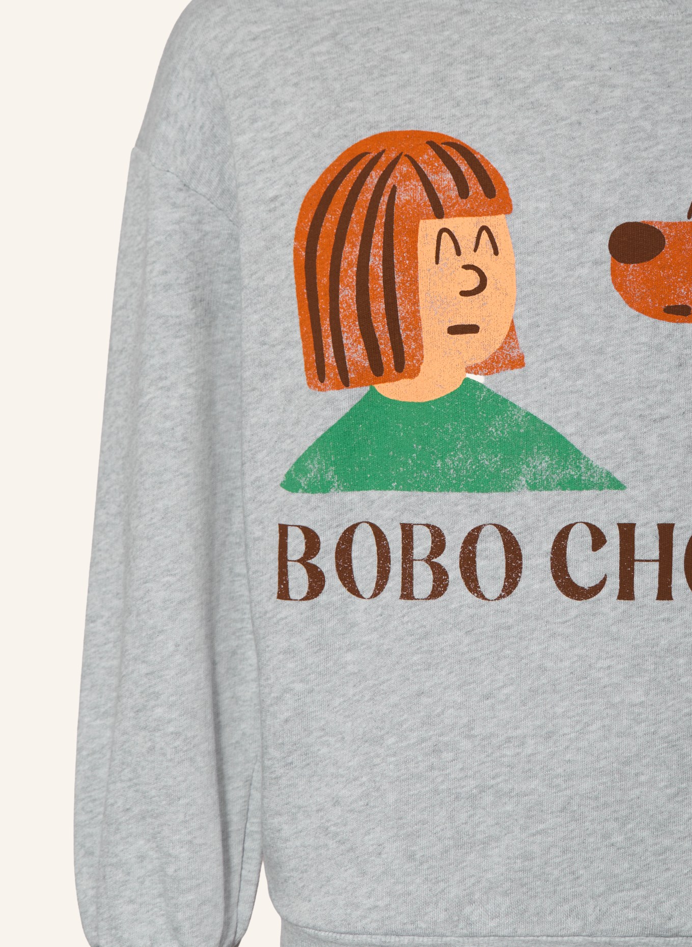BOBO CHOSES sweatshirt: GRAY / BROWN / GREEN