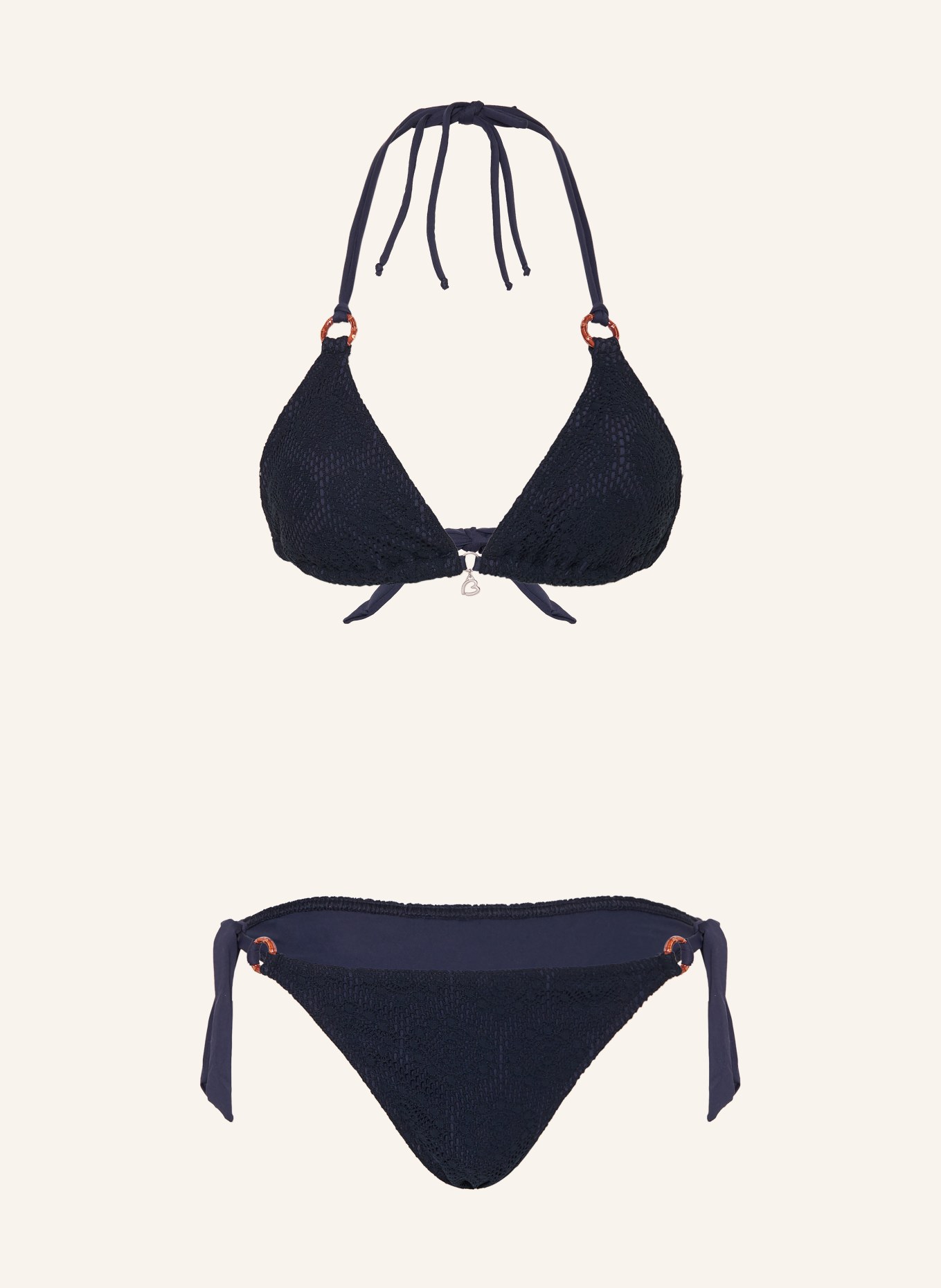 BANANA MOON Triangel-Bikini YERODASIA SUNLACE: DUNKELBLAU