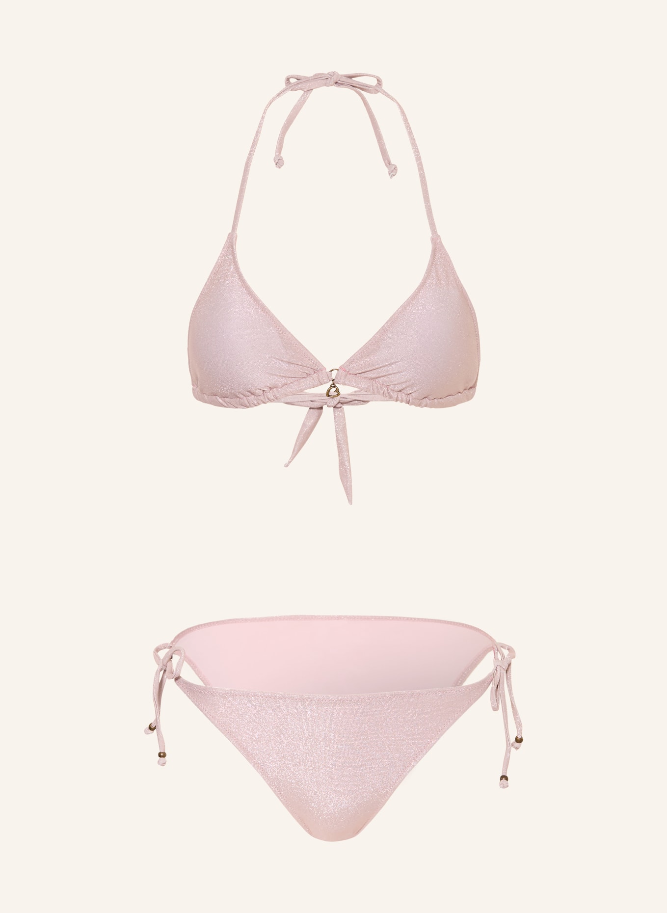 BANANA MOON Triangel-Bikini CRICOMASSA mit Glitzergarn: ROSÉ