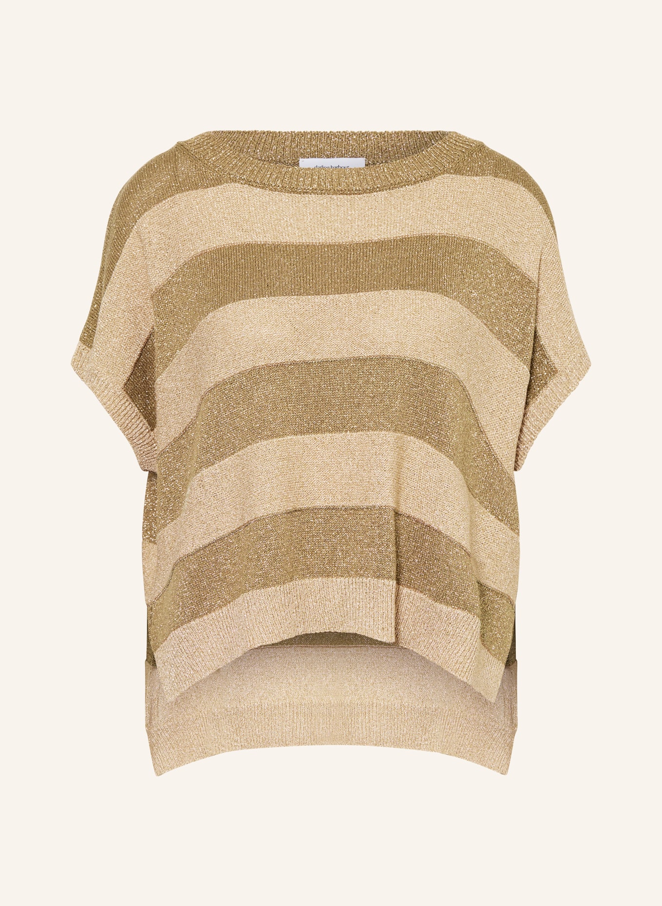 darling harbour Gebreid shirt met glinsterend garen: sand / caramel