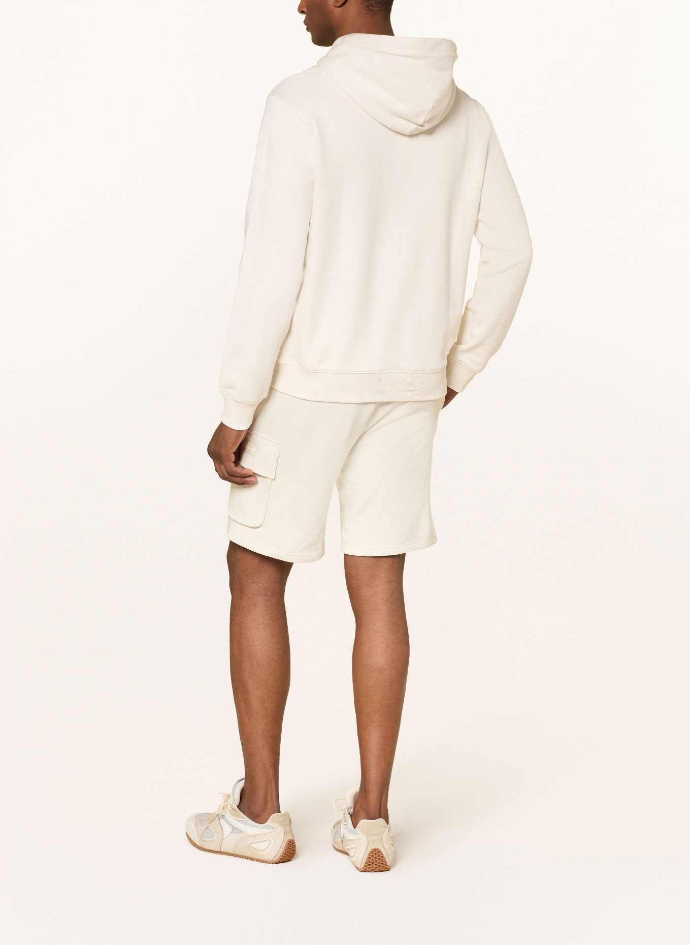 NAPAPIJRI Mikina s kapucí B-BOX: KRÉMOVÁ / BÉŽOVÁ