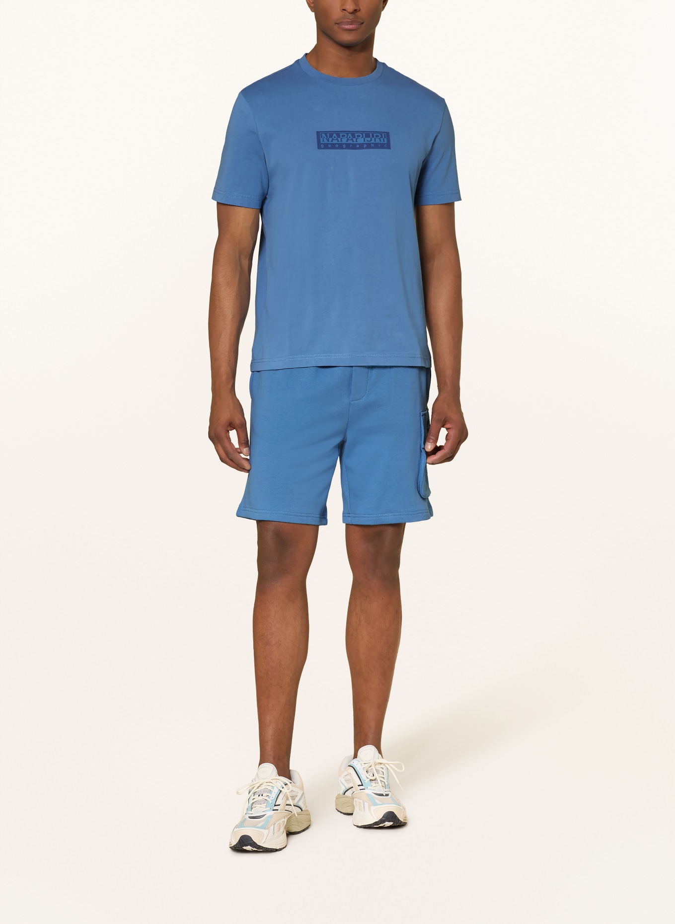 NAPAPIJRI T-Shirt S-BOX: HELLBLAU / BLAU