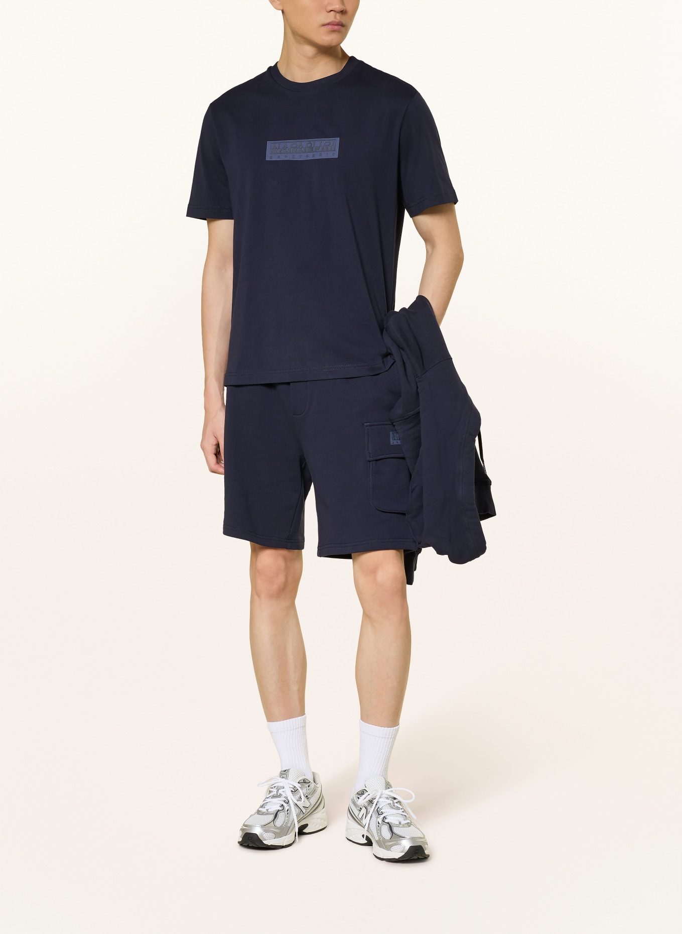 NAPAPIJRI Koszulka S-BOX: GRANATOWY / NIEBIESKI