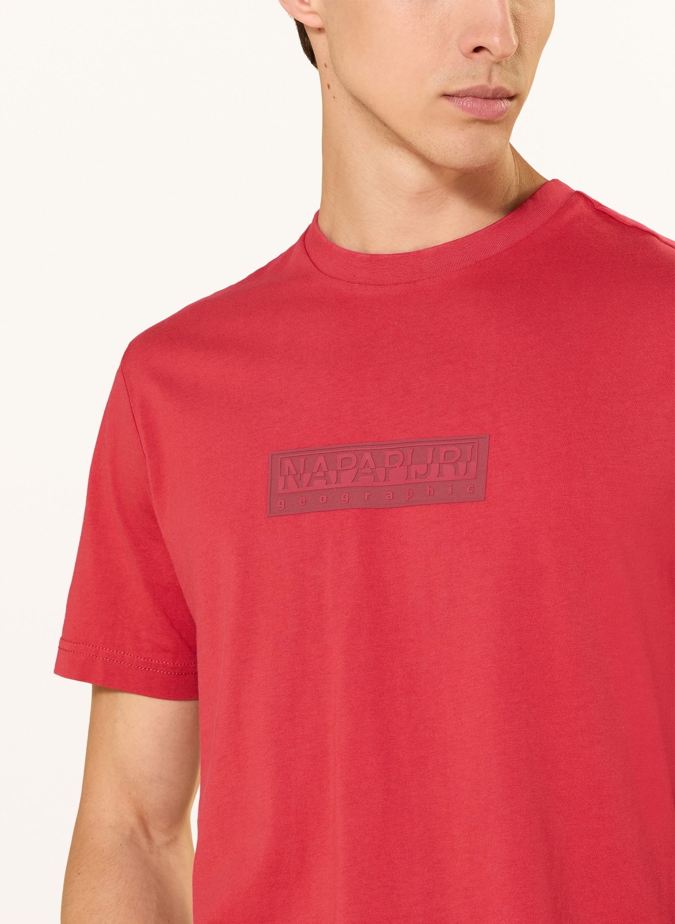 NAPAPIJRI T-shirt S-BOX: RED