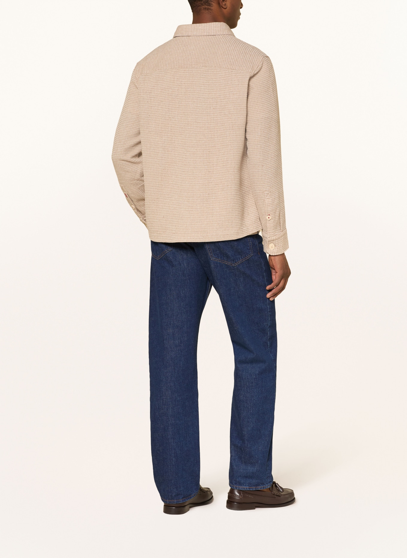 JOOP! JEANS Košile HARVI Regular Fit: BÉŽOVÁ / KRÉMOVÁ