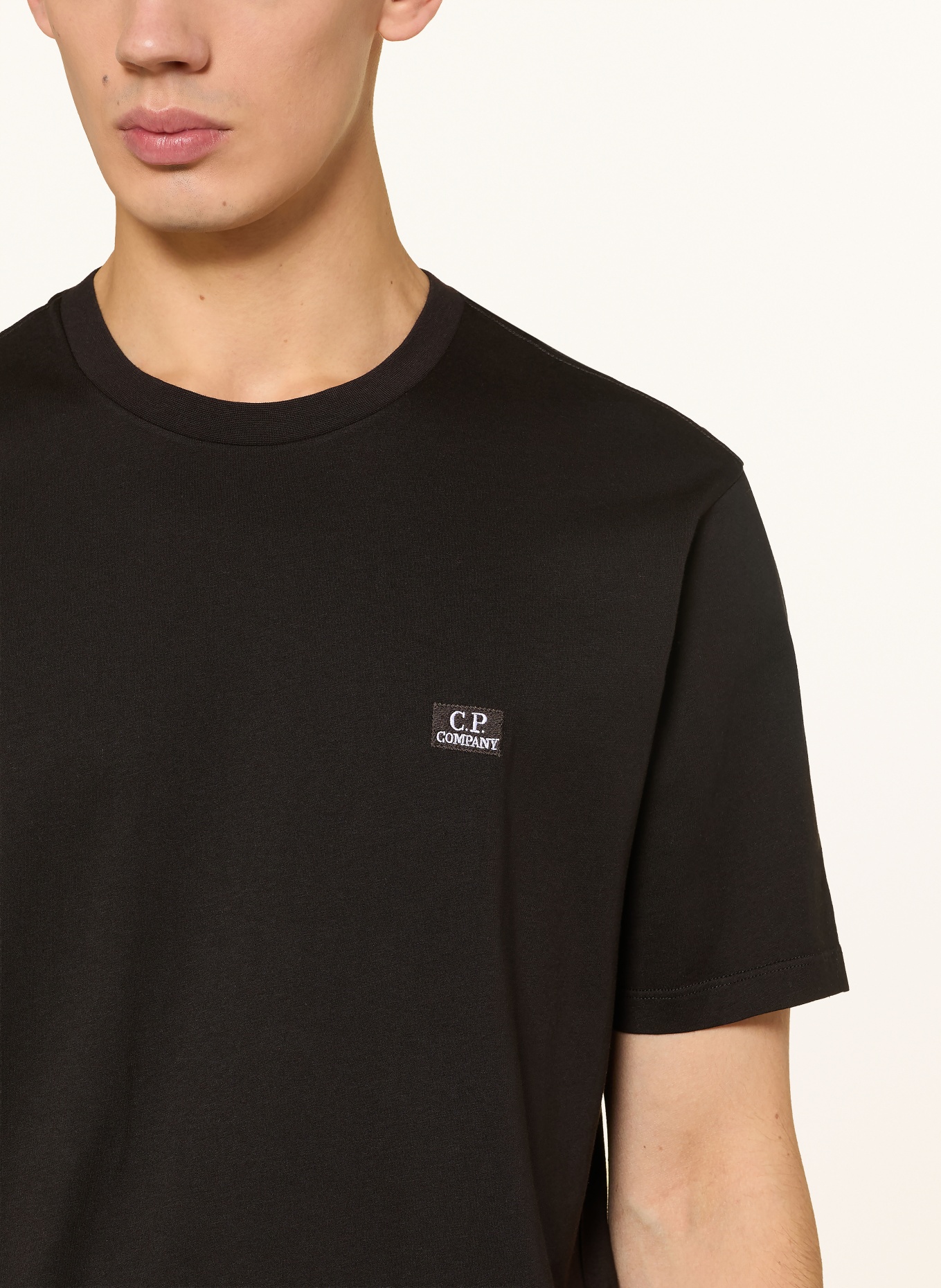 C.P. COMPANY T-Shirt: SCHWARZ / WEISS