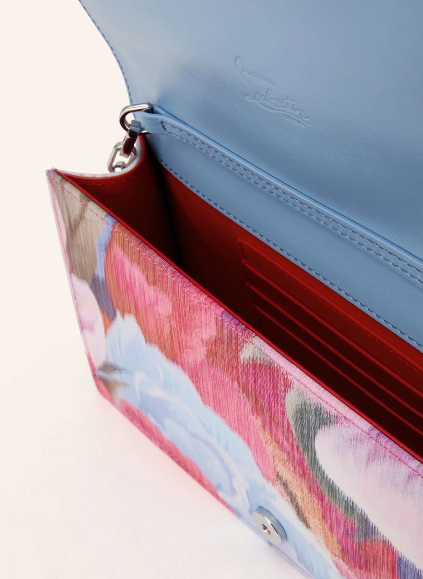 Christian Louboutin Clutch BETTINA: ROSA / ROT / HELLBLAU