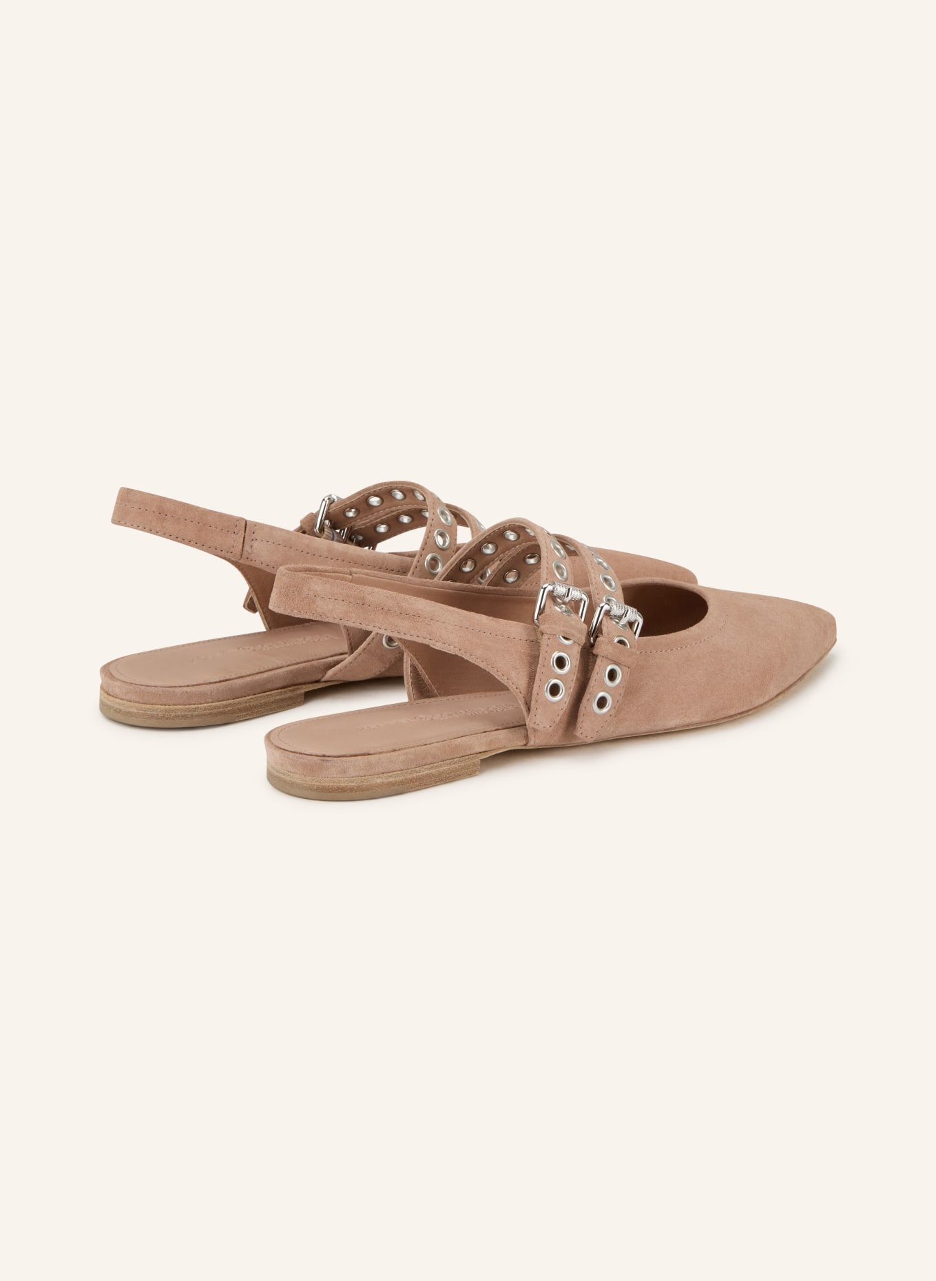 KENNEL & SCHMENGER Baleriny na rzemykach GRETA: BLADORÓŻOWY