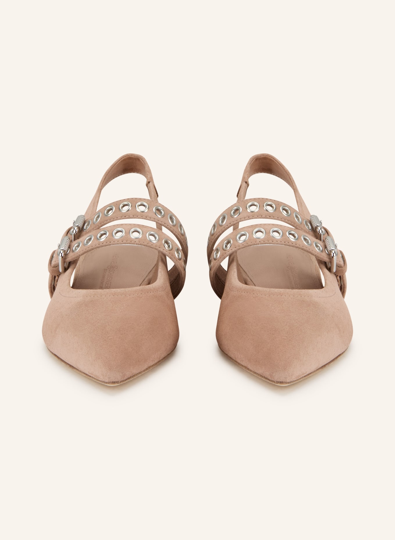 KENNEL & SCHMENGER Baleriny na rzemykach GRETA: BLADORÓŻOWY