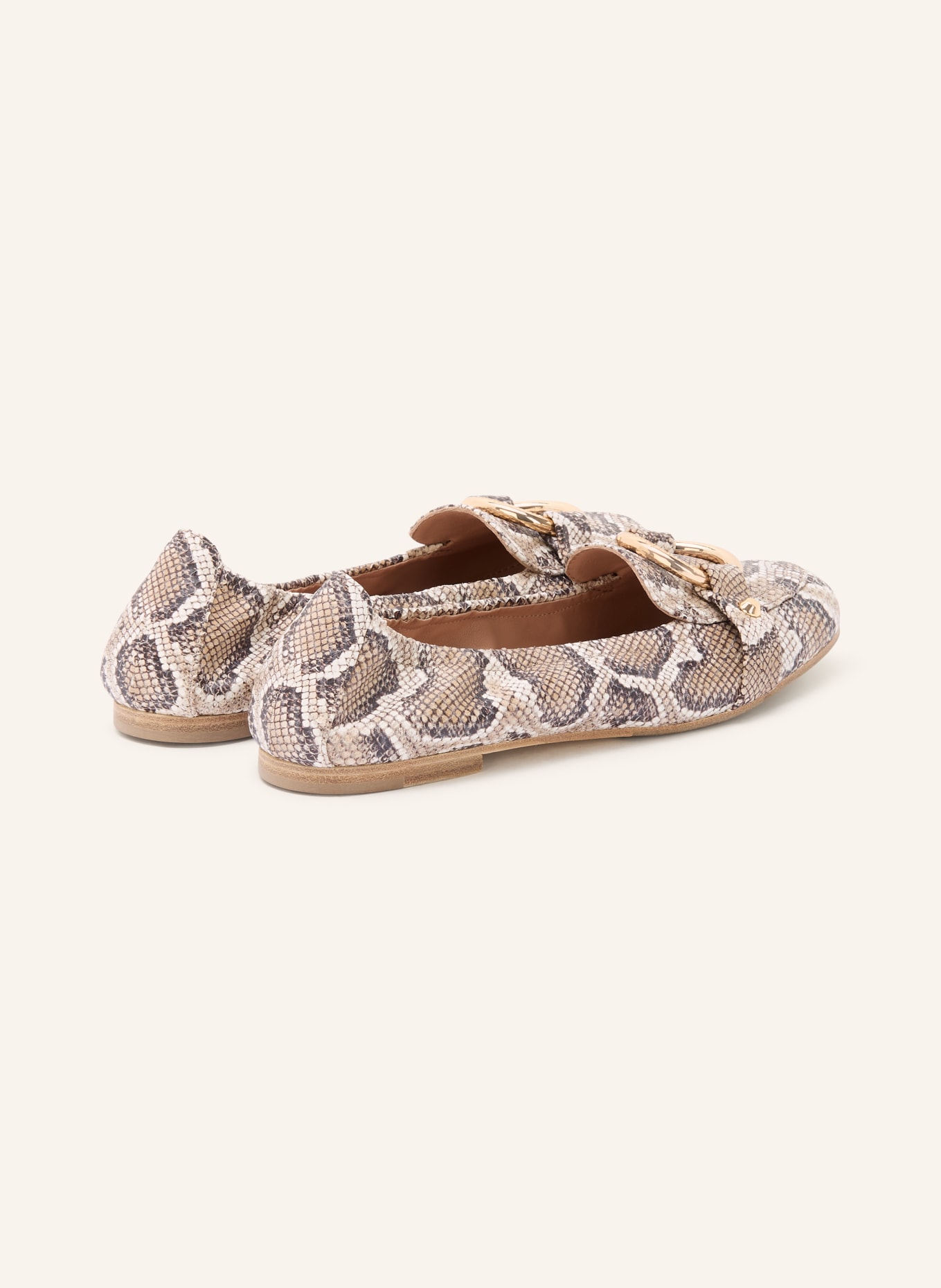 KENNEL & SCHMENGER Ballerinas LOLA: BEIGE / GOLD