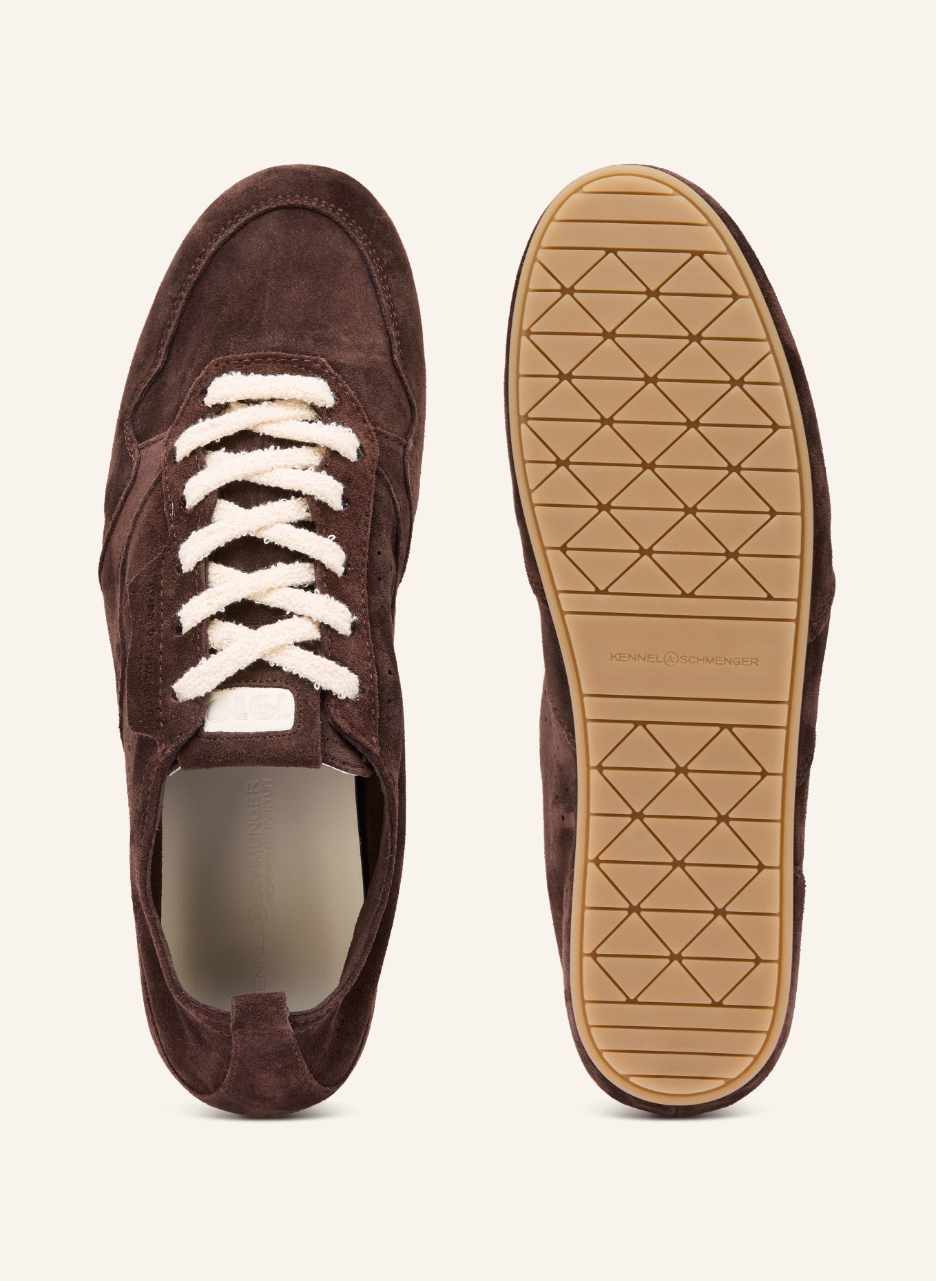 KENNEL & SCHMENGER Sneaker DROP: DARK BROWN / CREAM