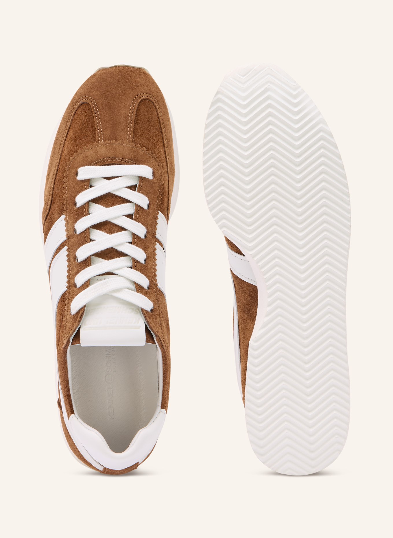 KENNEL & SCHMENGER Sneaker MUI: BROWN / WHITE