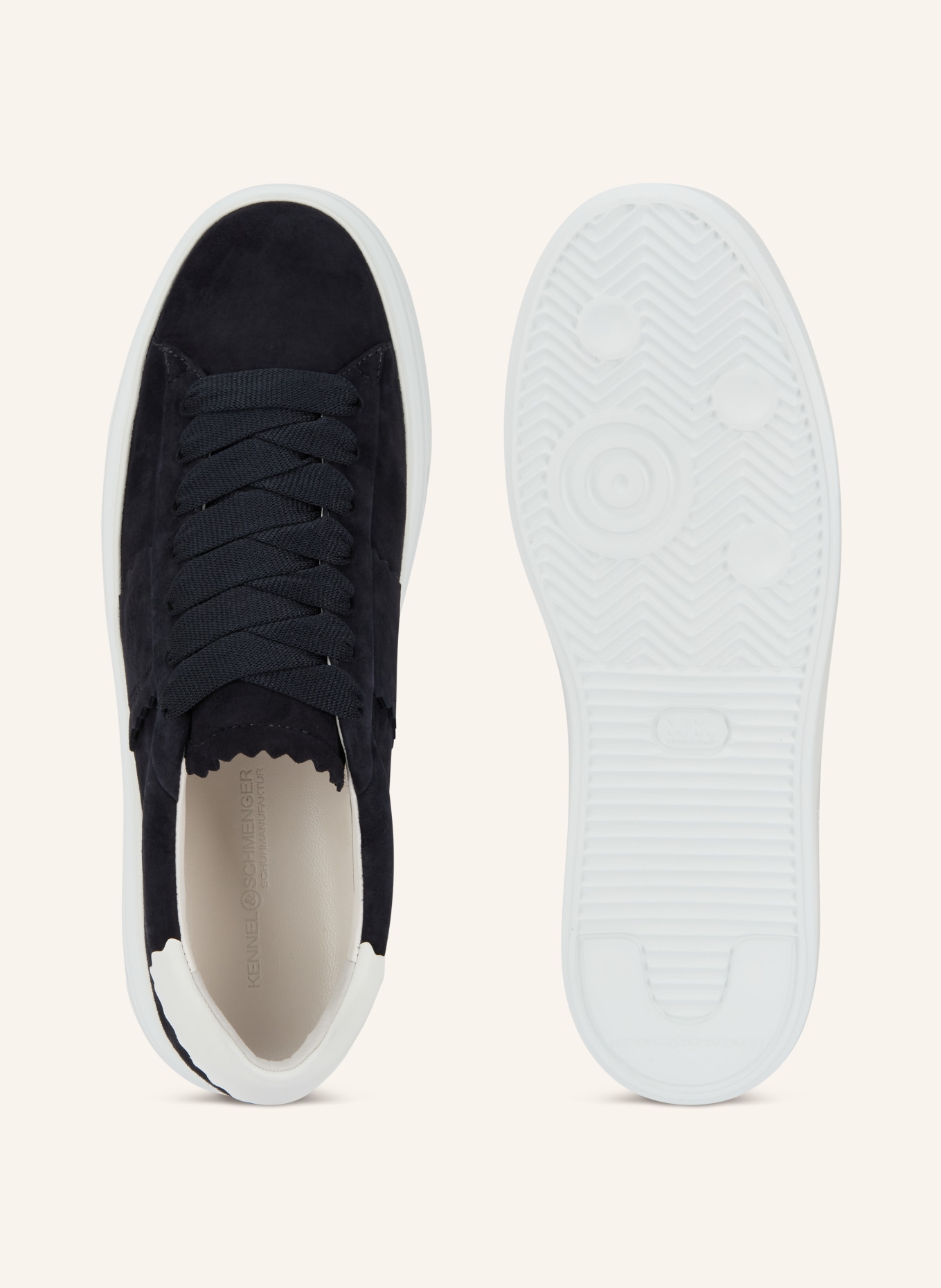 KENNEL & SCHMENGER Sneaker DIVE: DUNKELBLAU / WEISS