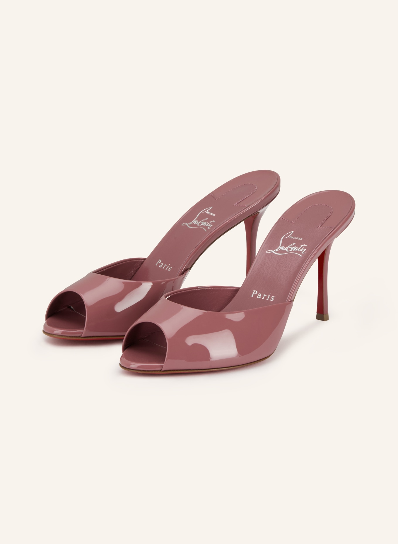 Christian Louboutin Lack-Mules ME DOLLY: ALTROSA