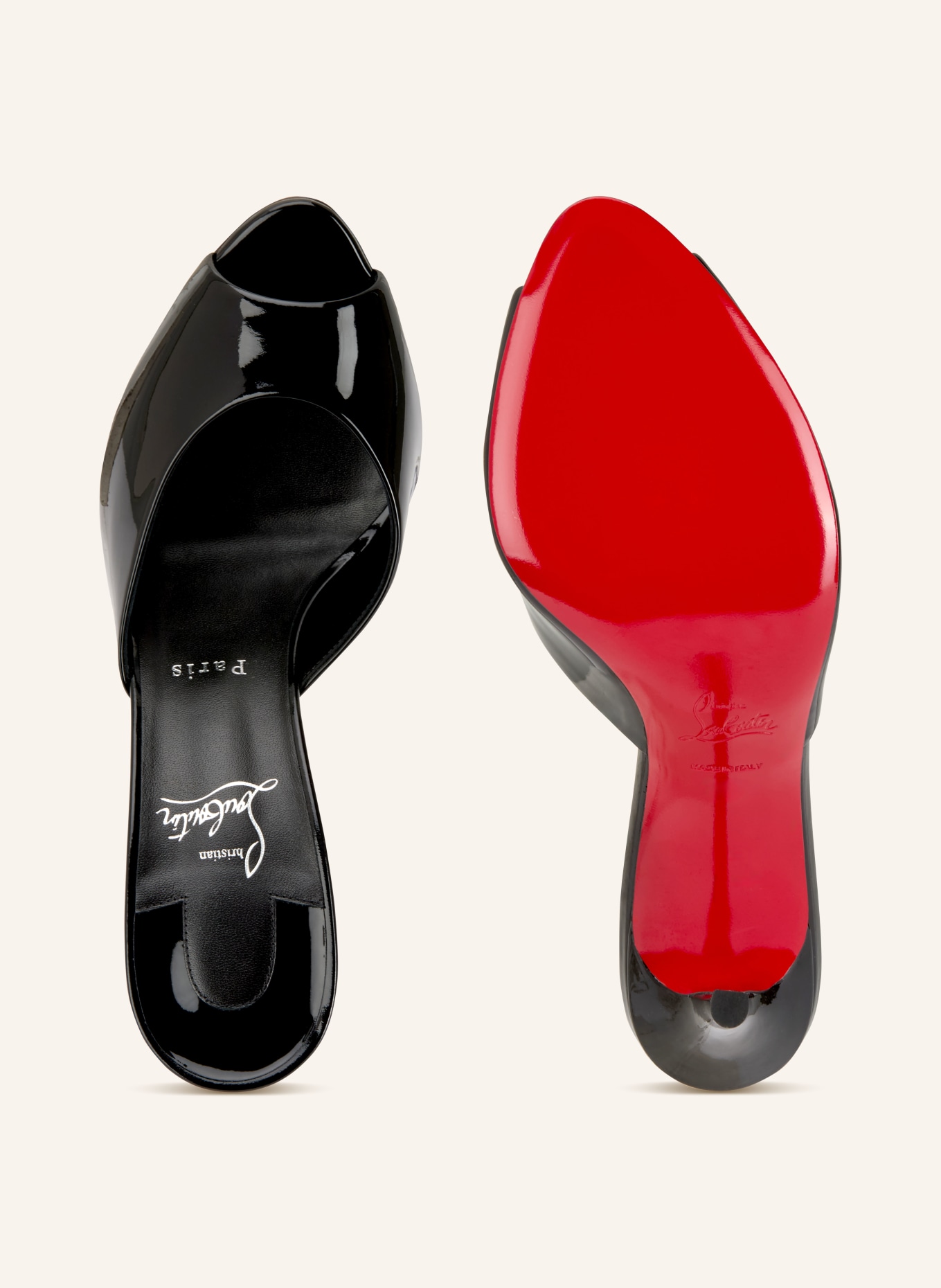 Christian Louboutin Mules ME DOLLY 100: SCHWARZ