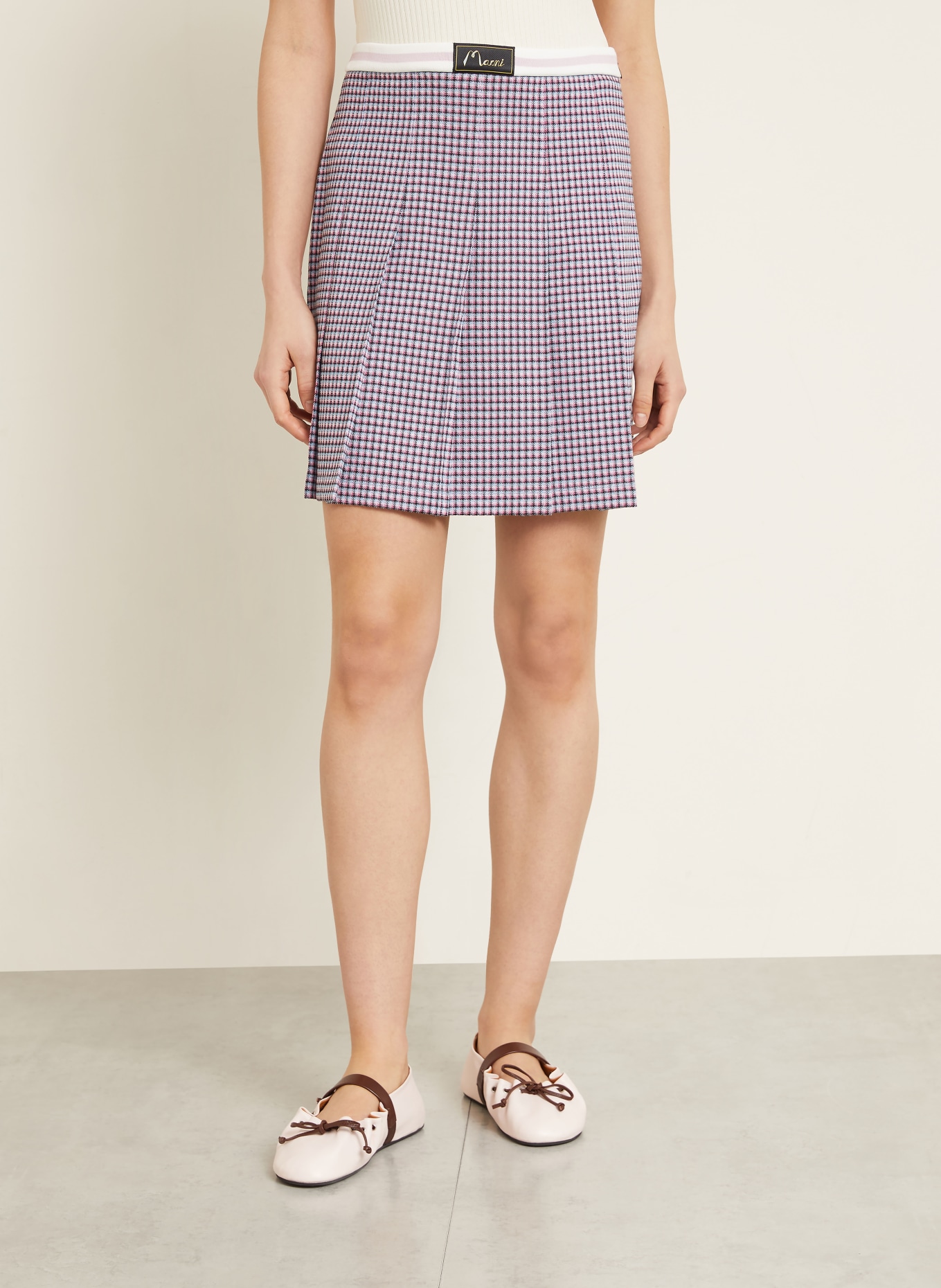 MARNI Faltenrock: ALTROSA / HELLBLAU / SCHWARZ