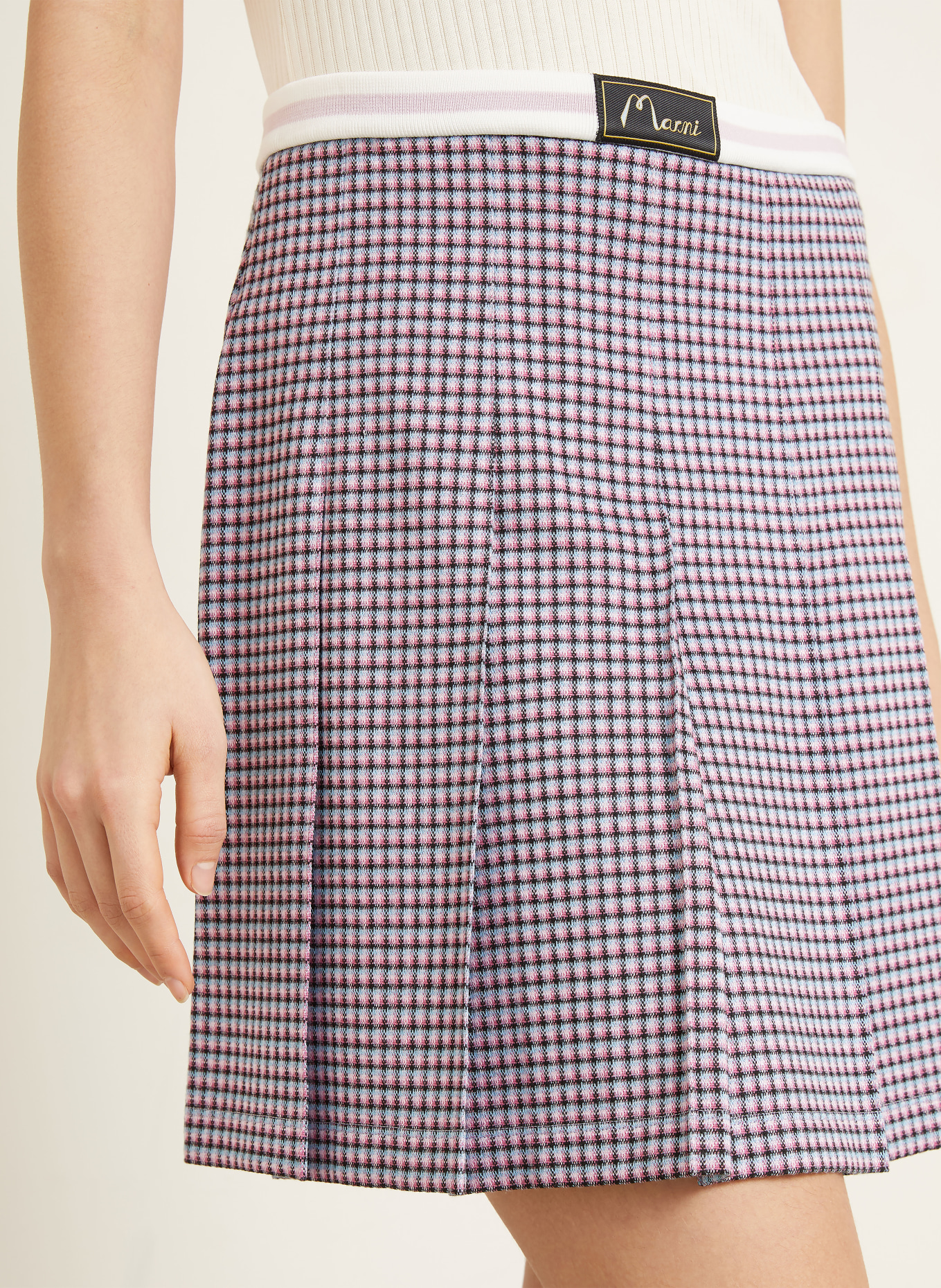 MARNI Faltenrock: ALTROSA / HELLBLAU / SCHWARZ