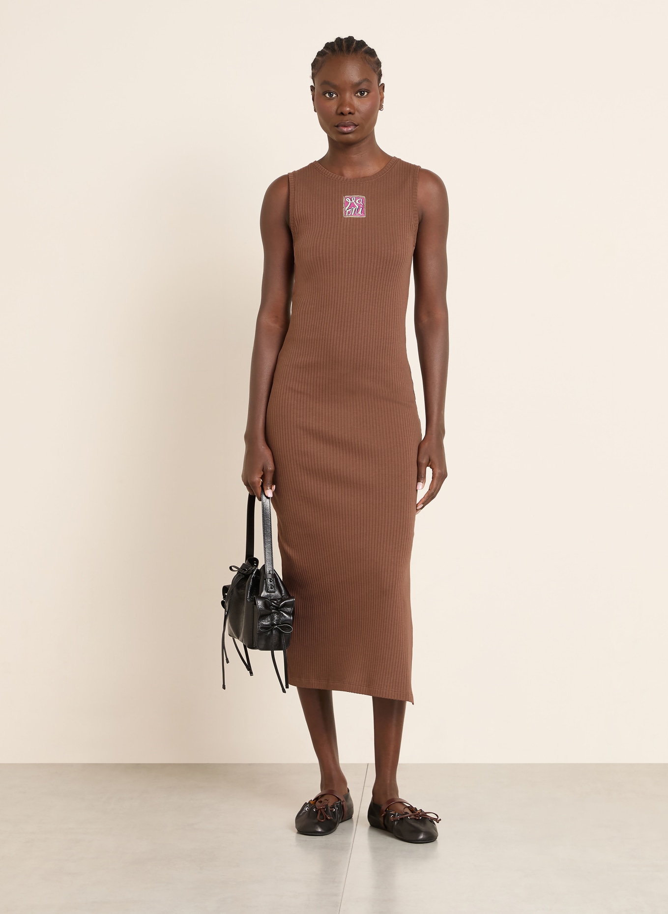 MARNI Jerseykleid: BRAUN