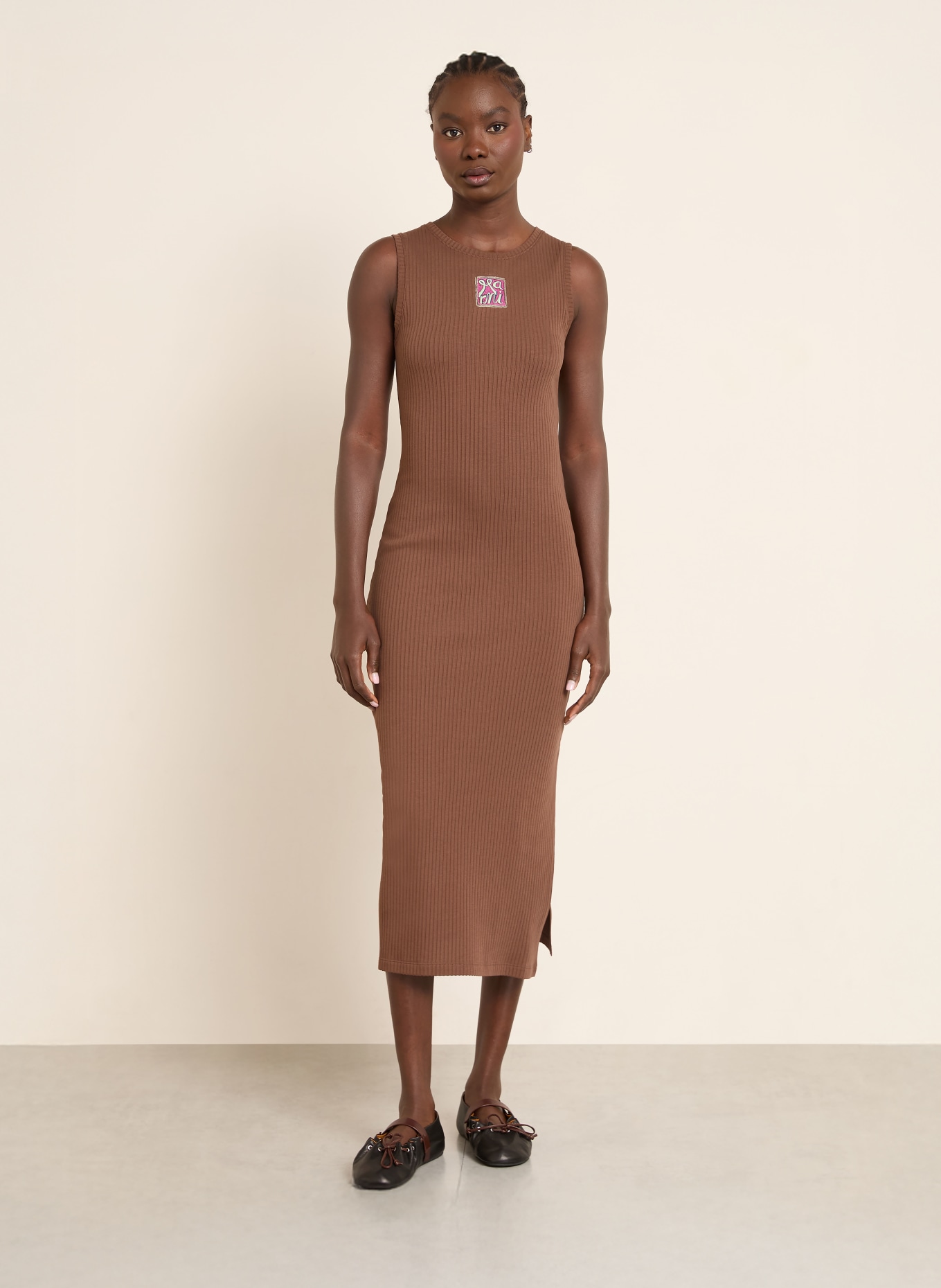 MARNI Jerseykleid: BRAUN