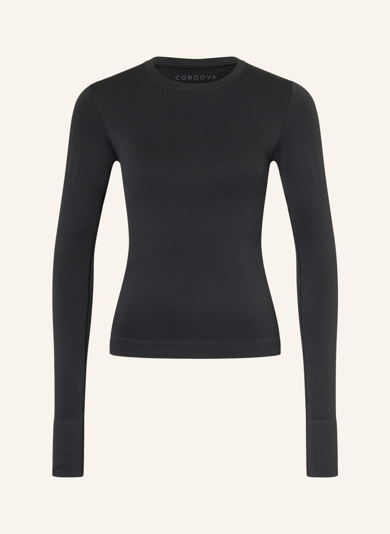 CORDOVA BASELAYER functional shirt: BLACK