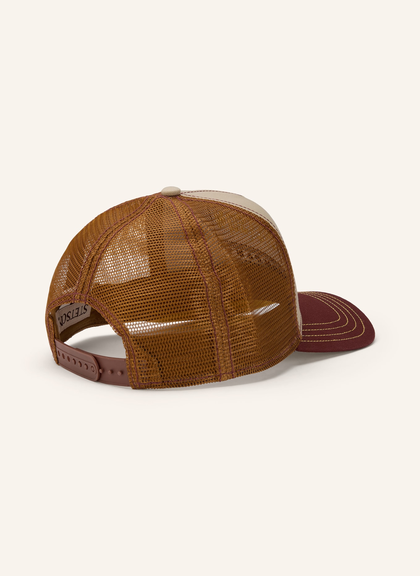 STETSON Cap BARISTA COMPANY: BRAUN / COGNAC / BEIGE