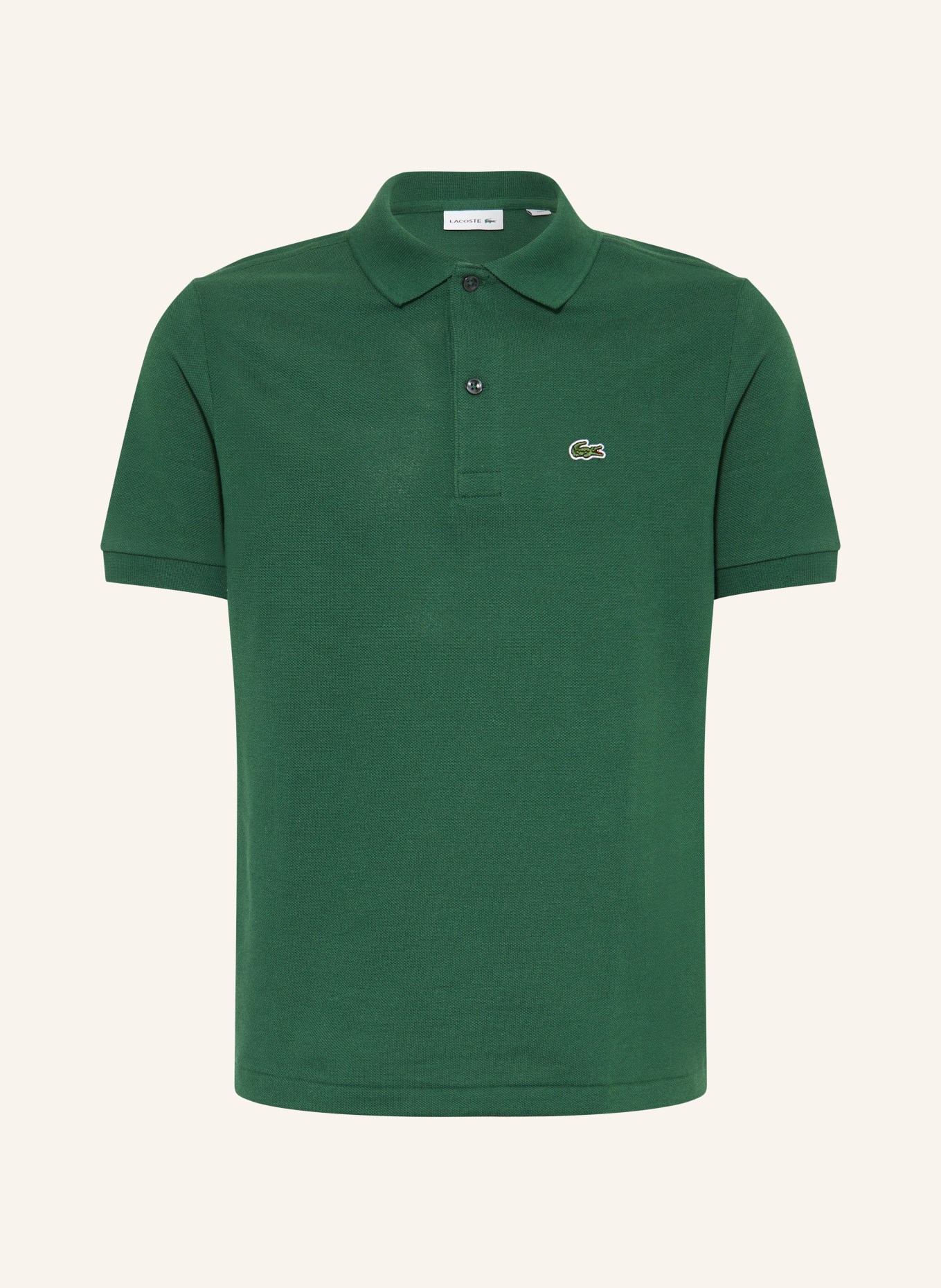 LACOSTE Piqué-Poloshirt: DUNKELGRÜN