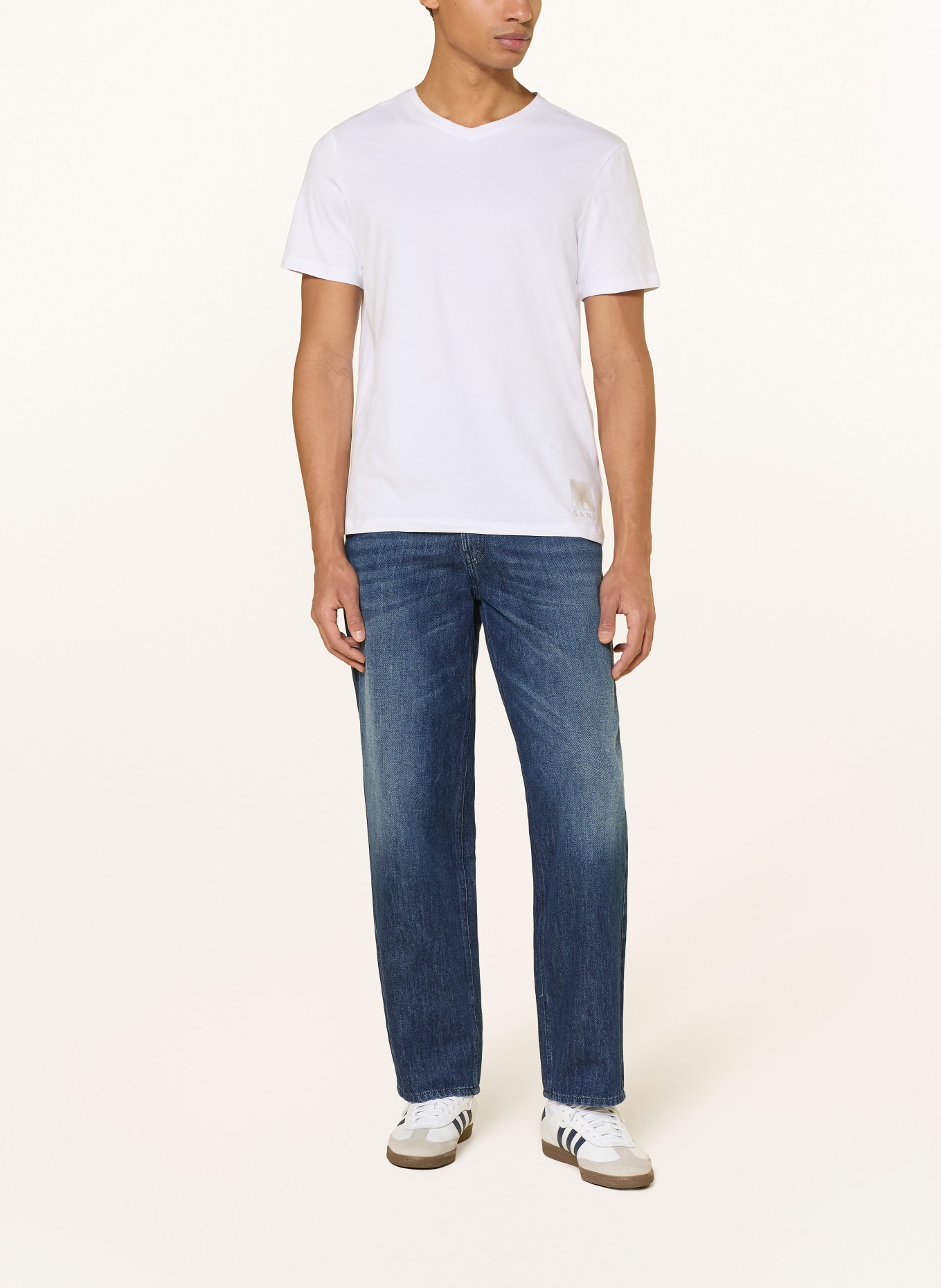 ELBSAND KLAAS T-shirt: WHITE