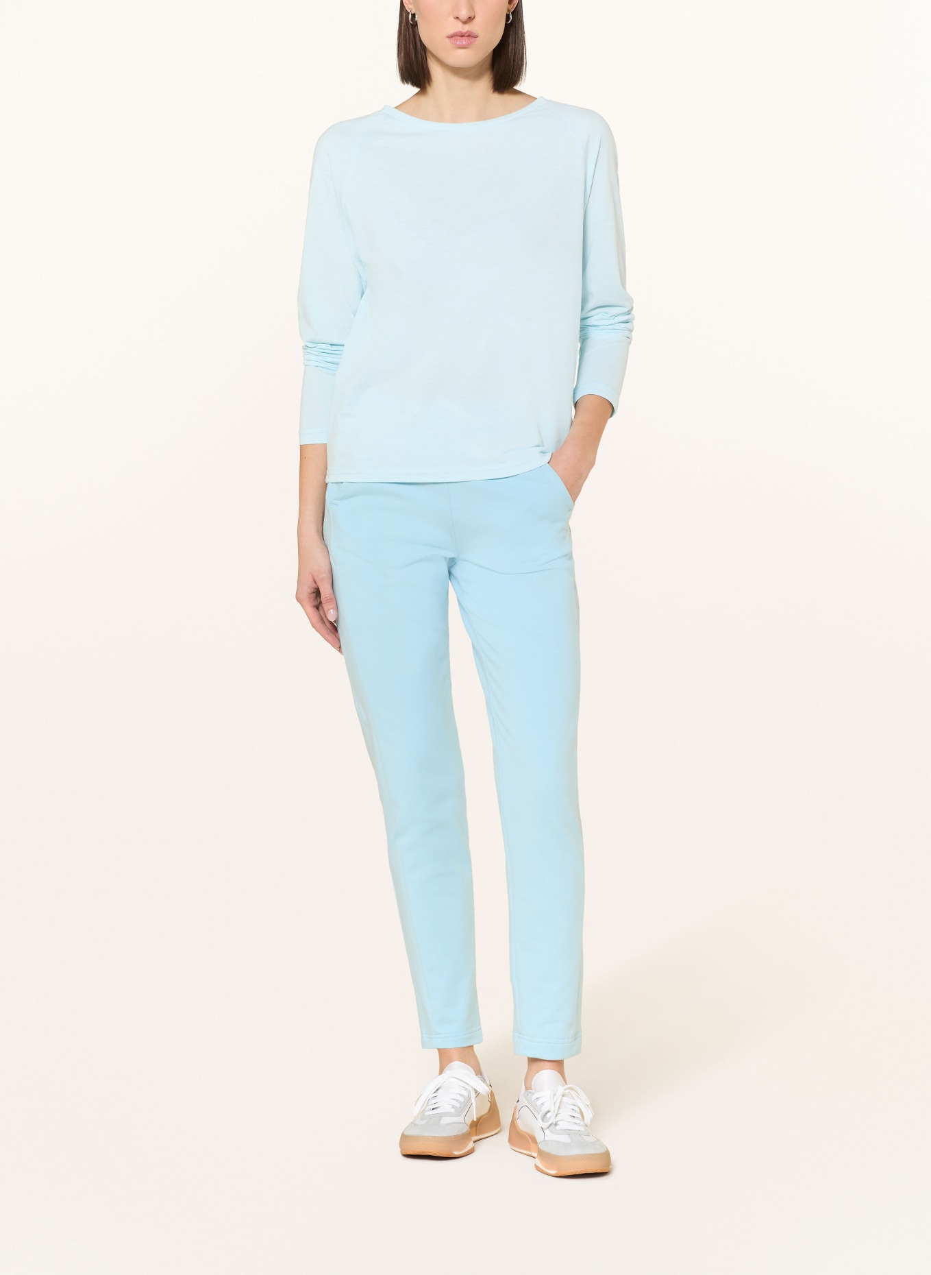 ELBSAND Long-sleeved TIRA: LIGHT BLUE