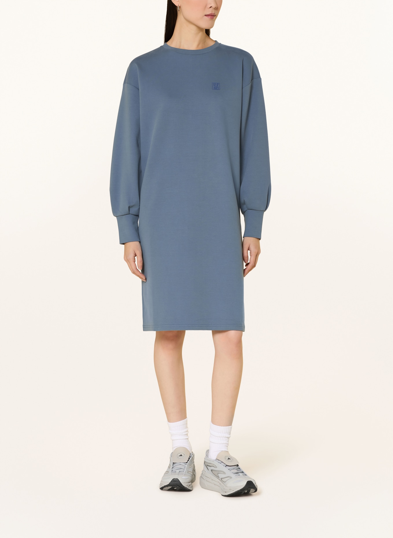 ELBSAND Svetrové šaty YENAS: MODRÁ