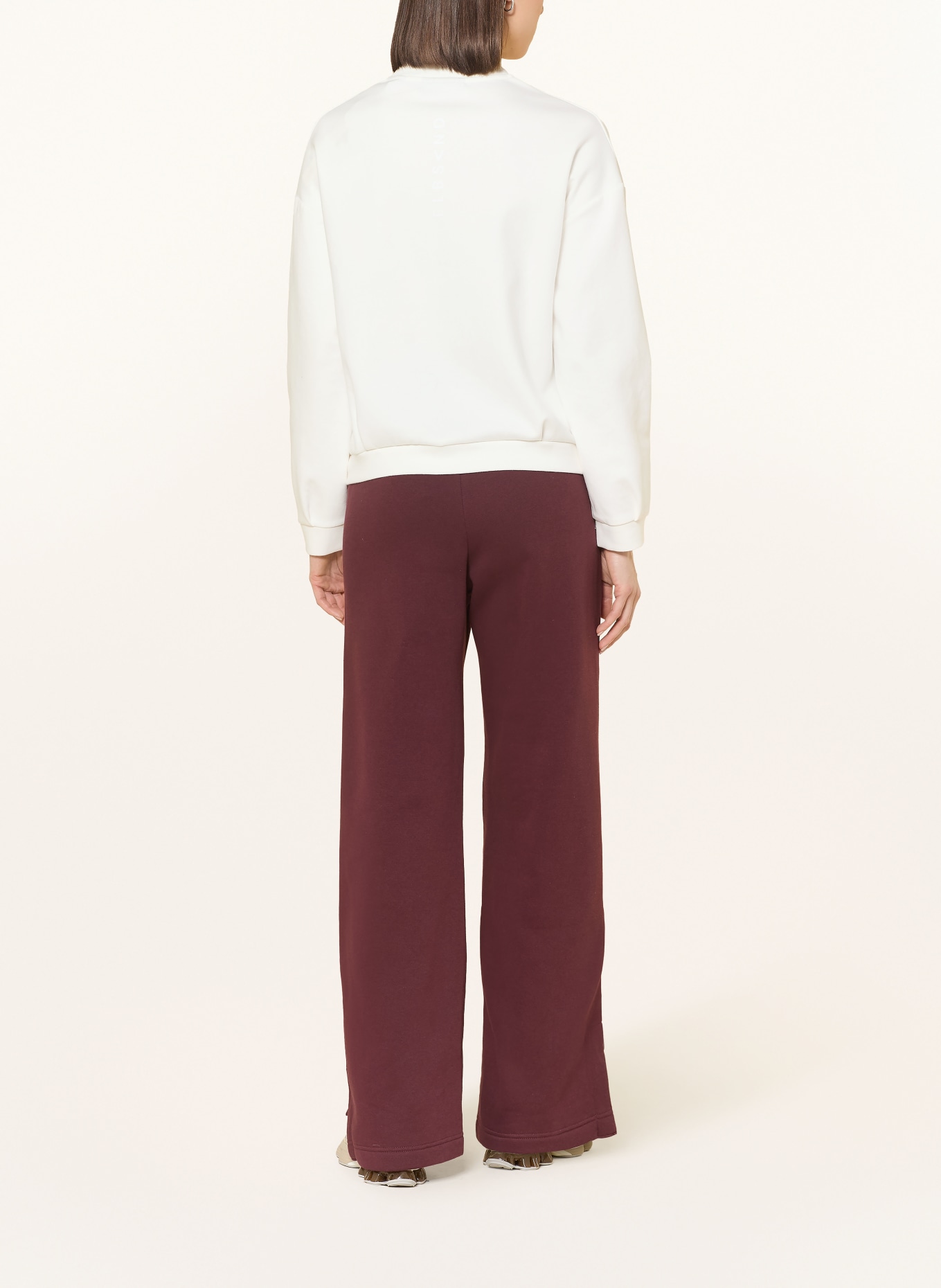 ELBSAND JALMA sweatshirt jacket: CREAM