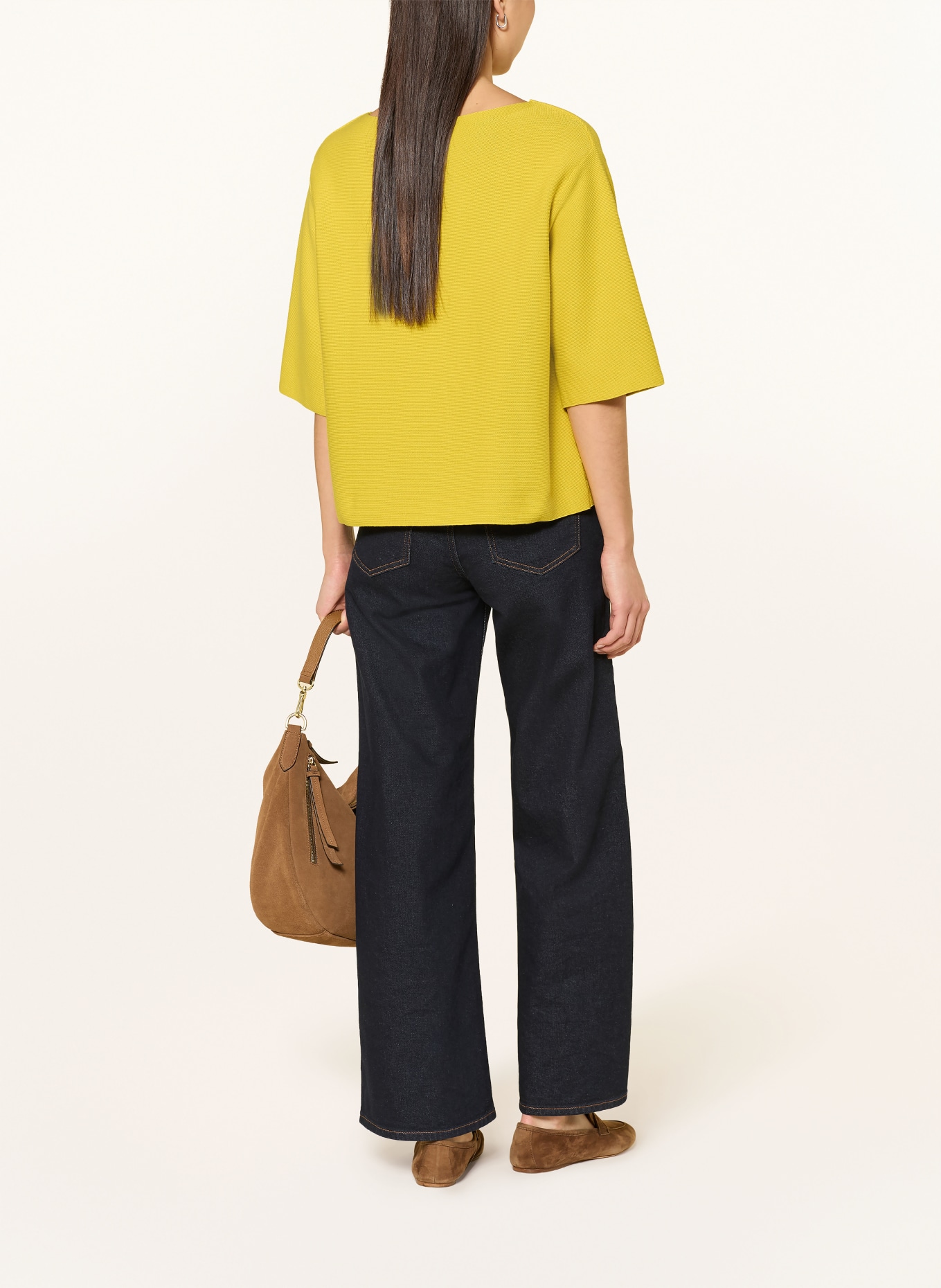 LANIUS Sweater with 3/4 sleeves: YELLOW