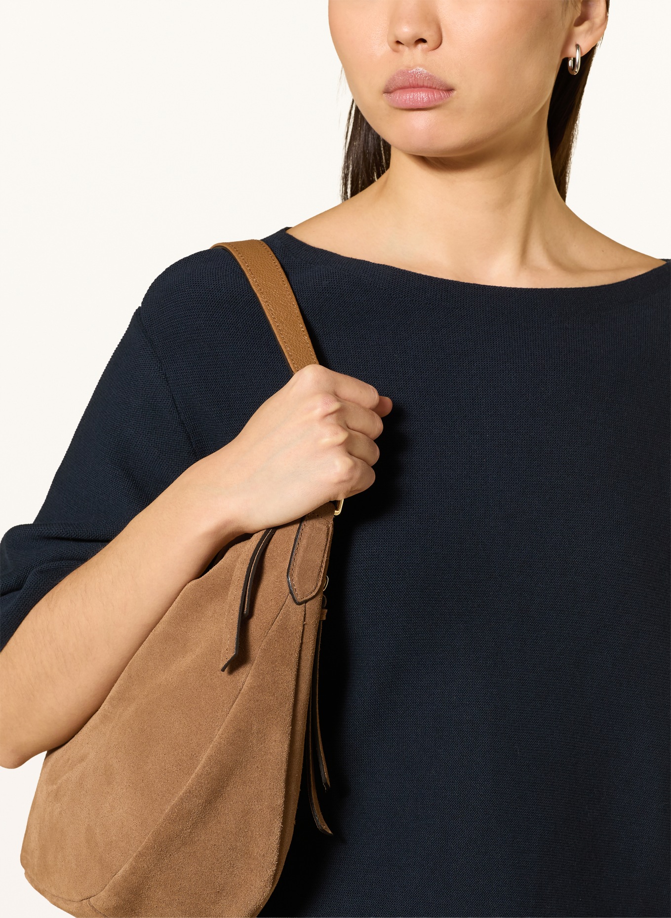 LANIUS Sweater with 3/4 sleeves: DARK BLUE