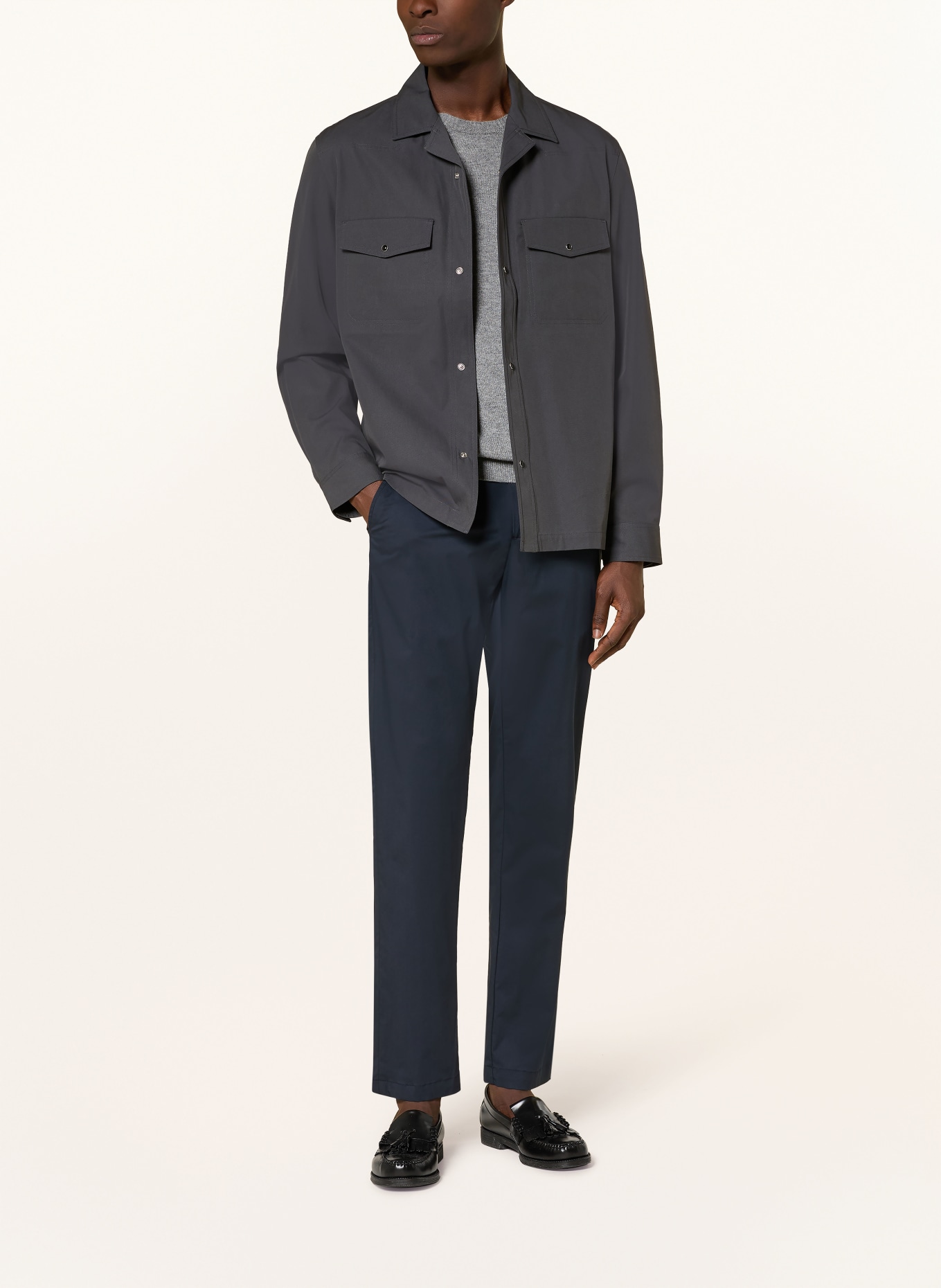 MYTHS Hose Extra Slim Fit: DUNKELBLAU