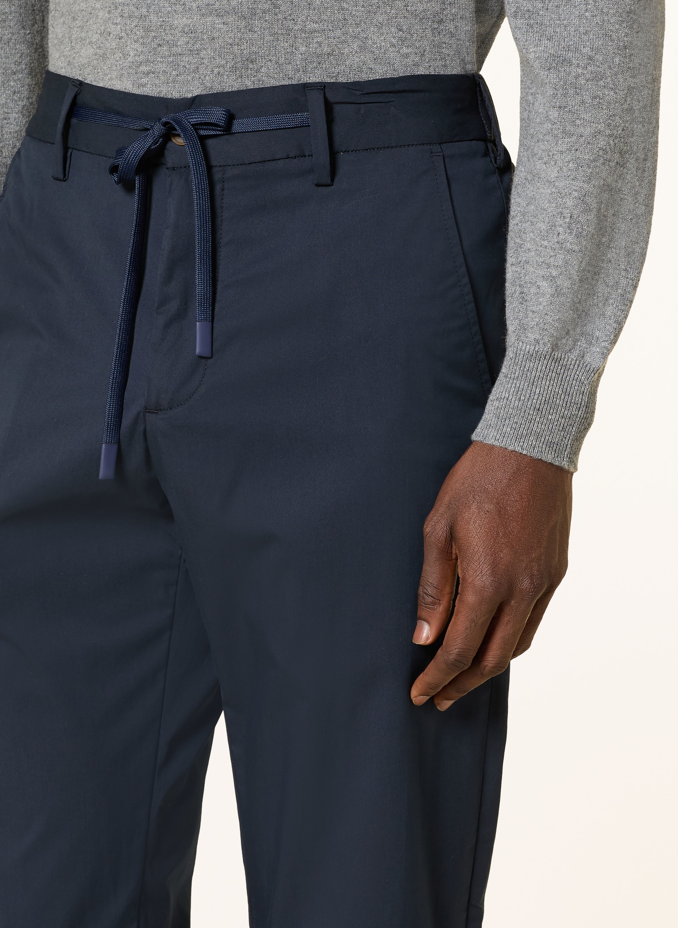 MYTHS Hose Extra Slim Fit: DUNKELBLAU