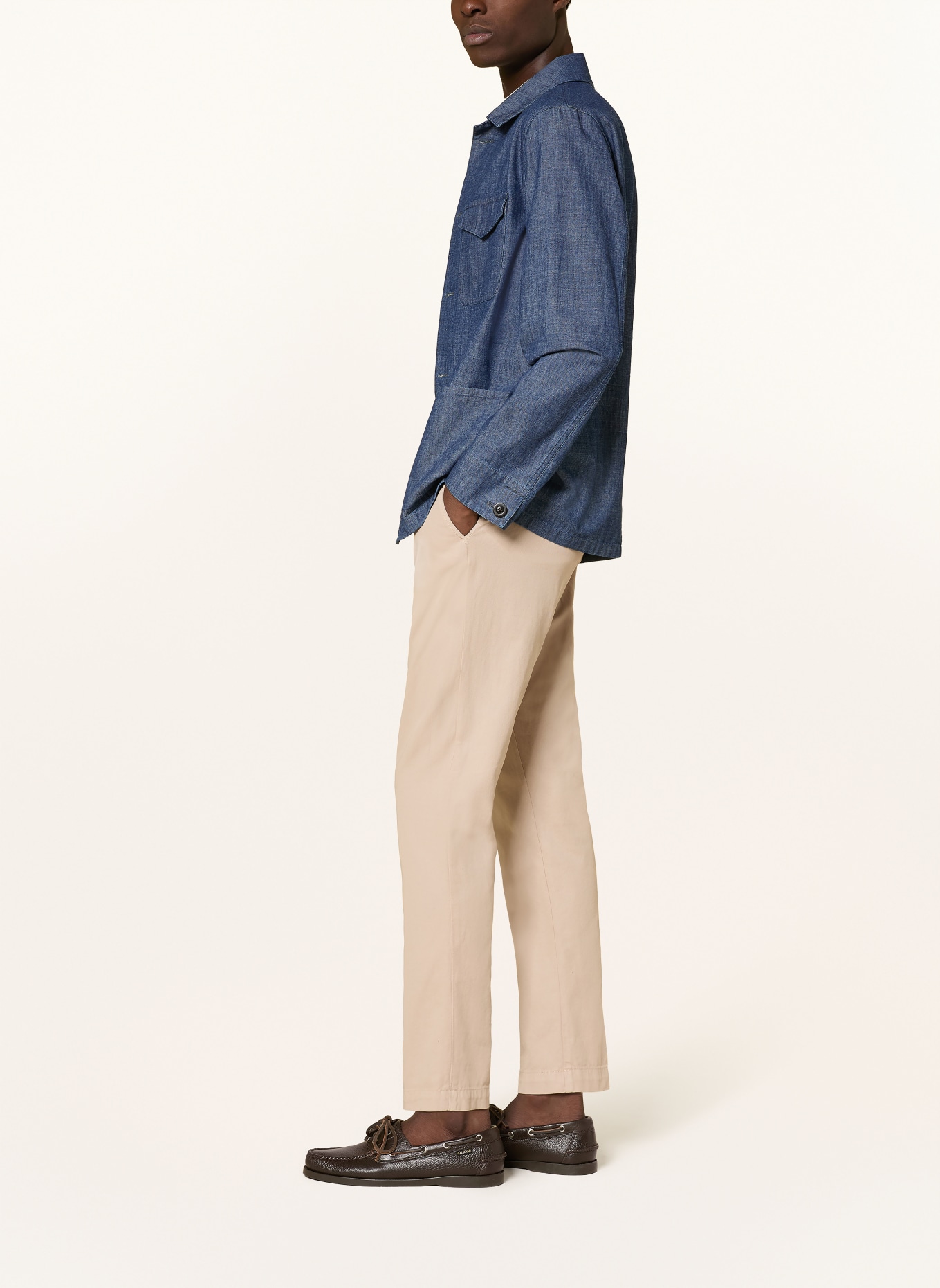 MYTHS Chino APOLLO Extra Slim Fit: BÉŽOVÁ