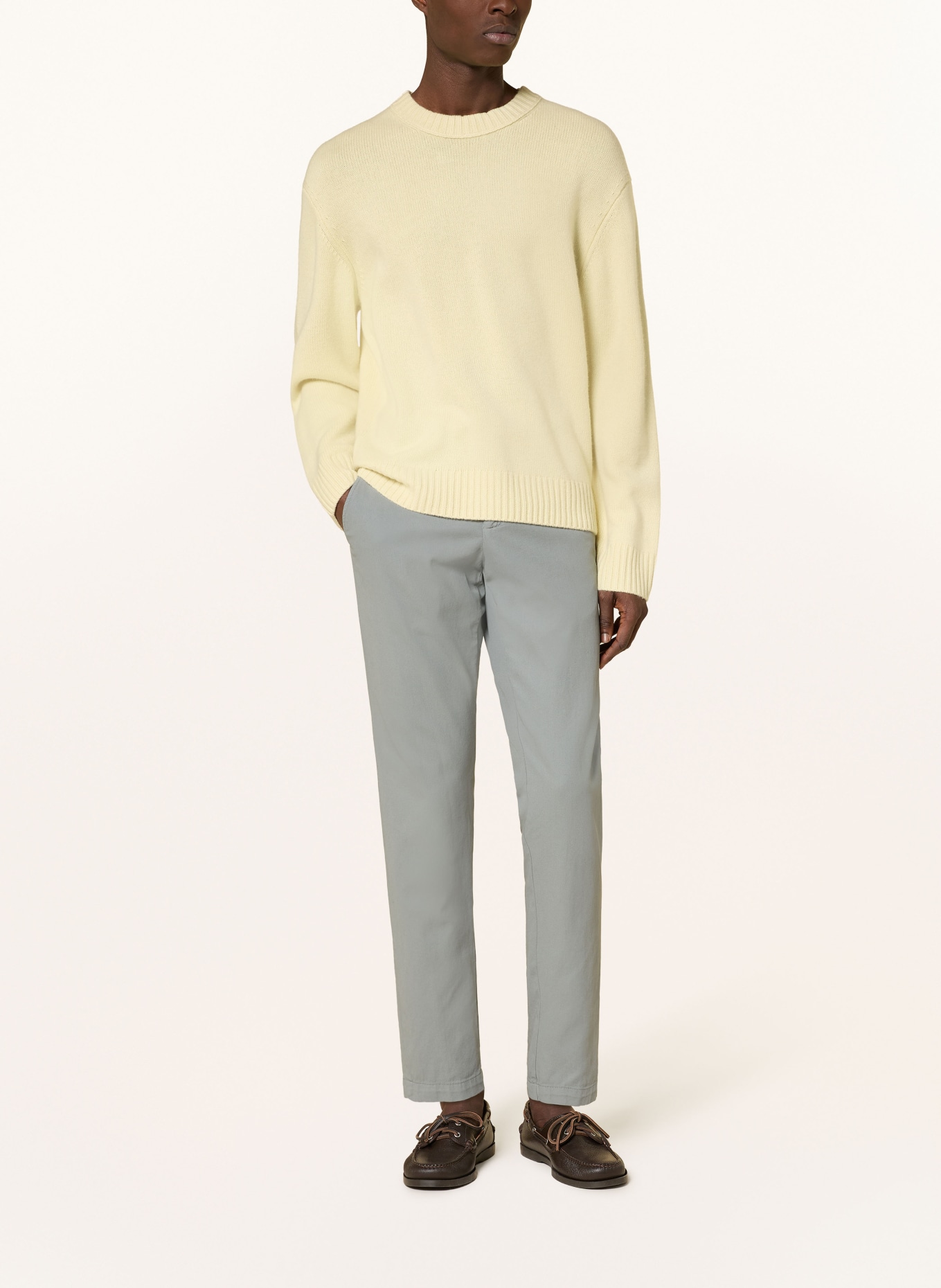 MYTHS Chino APOLLO Extra Slim Fit: ŠEDÁ