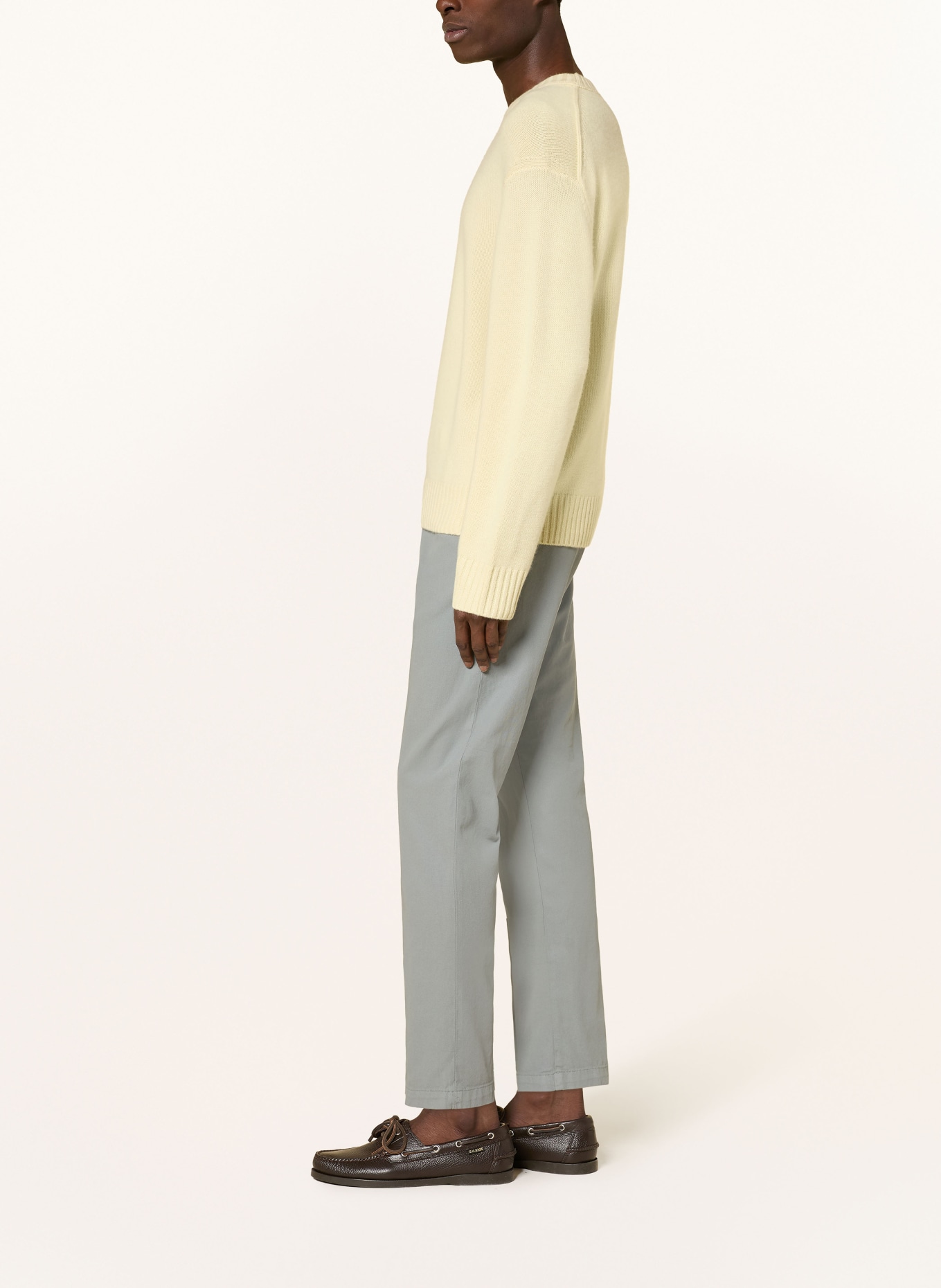 MYTHS Chino APOLLO Extra Slim Fit: ŠEDÁ