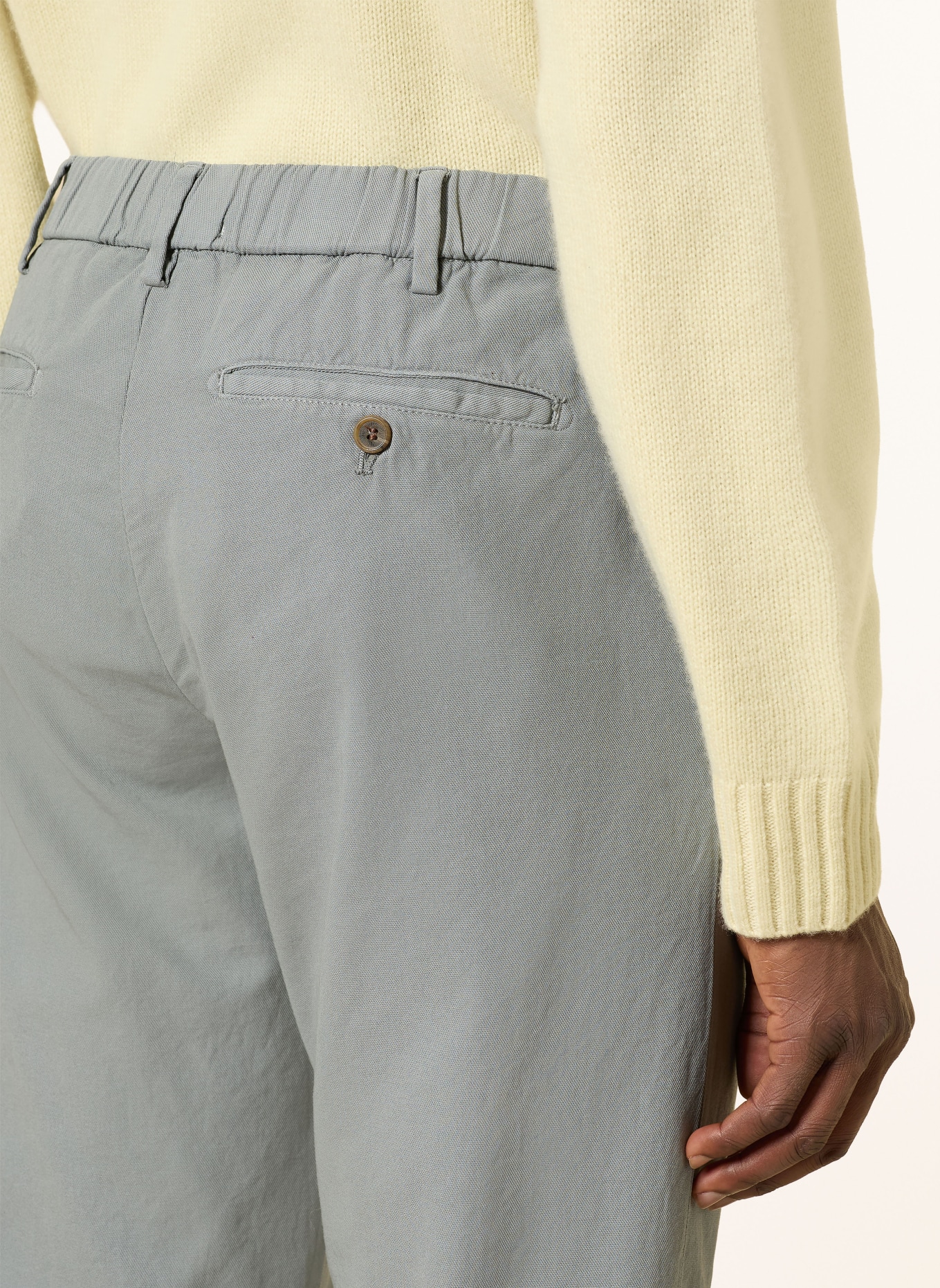 MYTHS Chino APOLLO Extra Slim Fit: ŠEDÁ