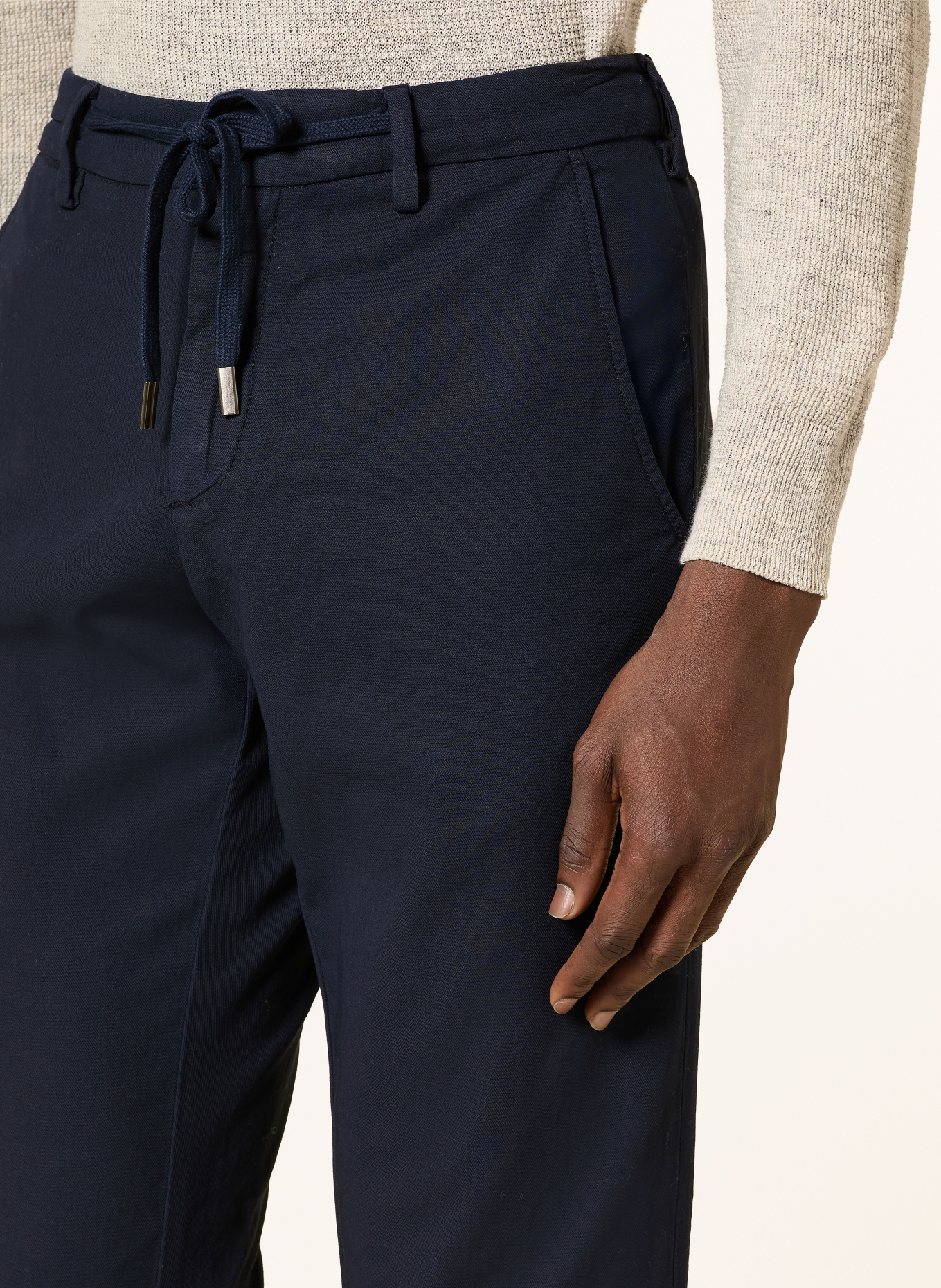 MYTHS Chino APOLLO Extra Slim Fit: DUNKELBLAU