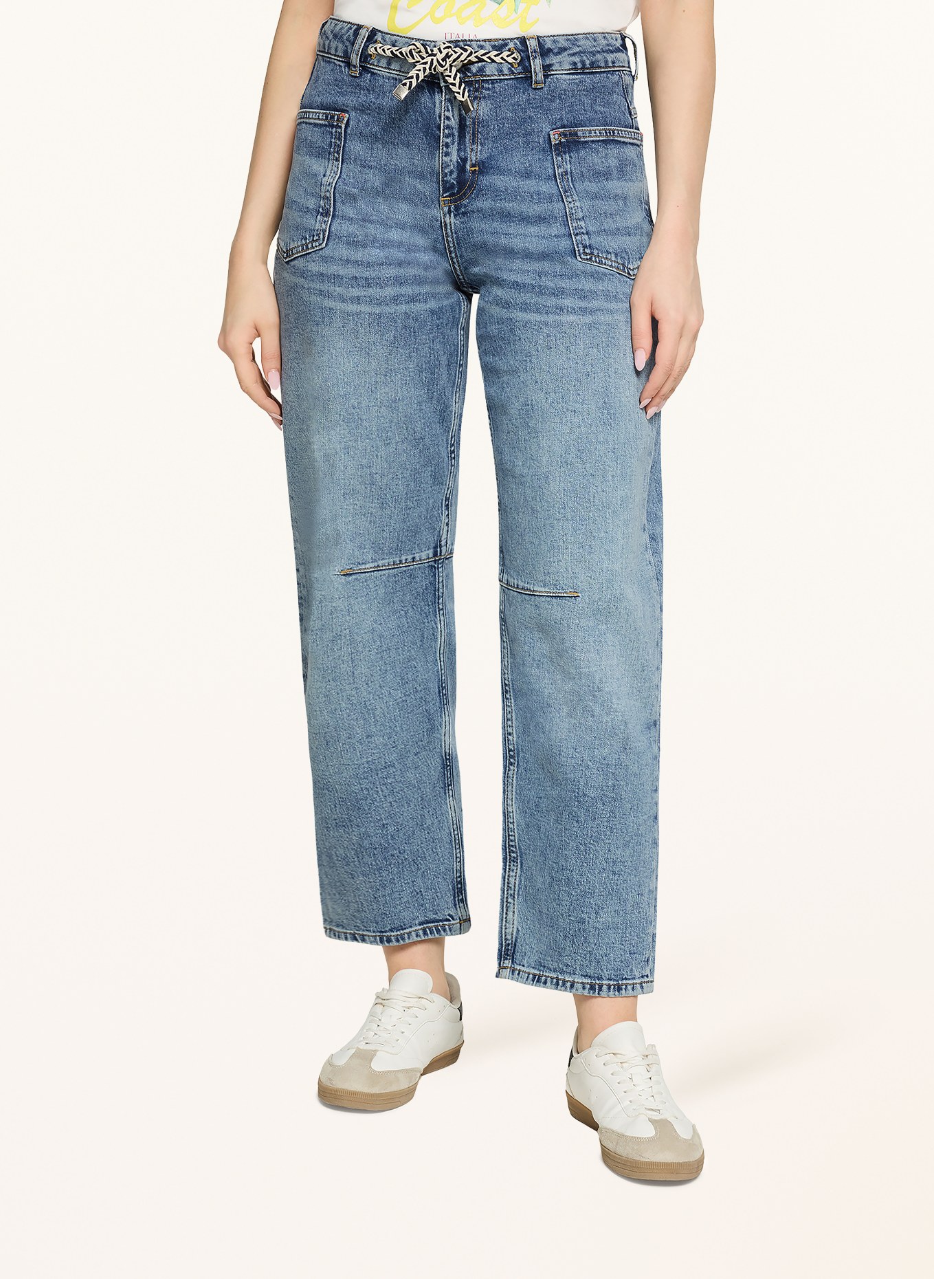 CARTOON Straight jeans: 8619 Middle Blue Denim