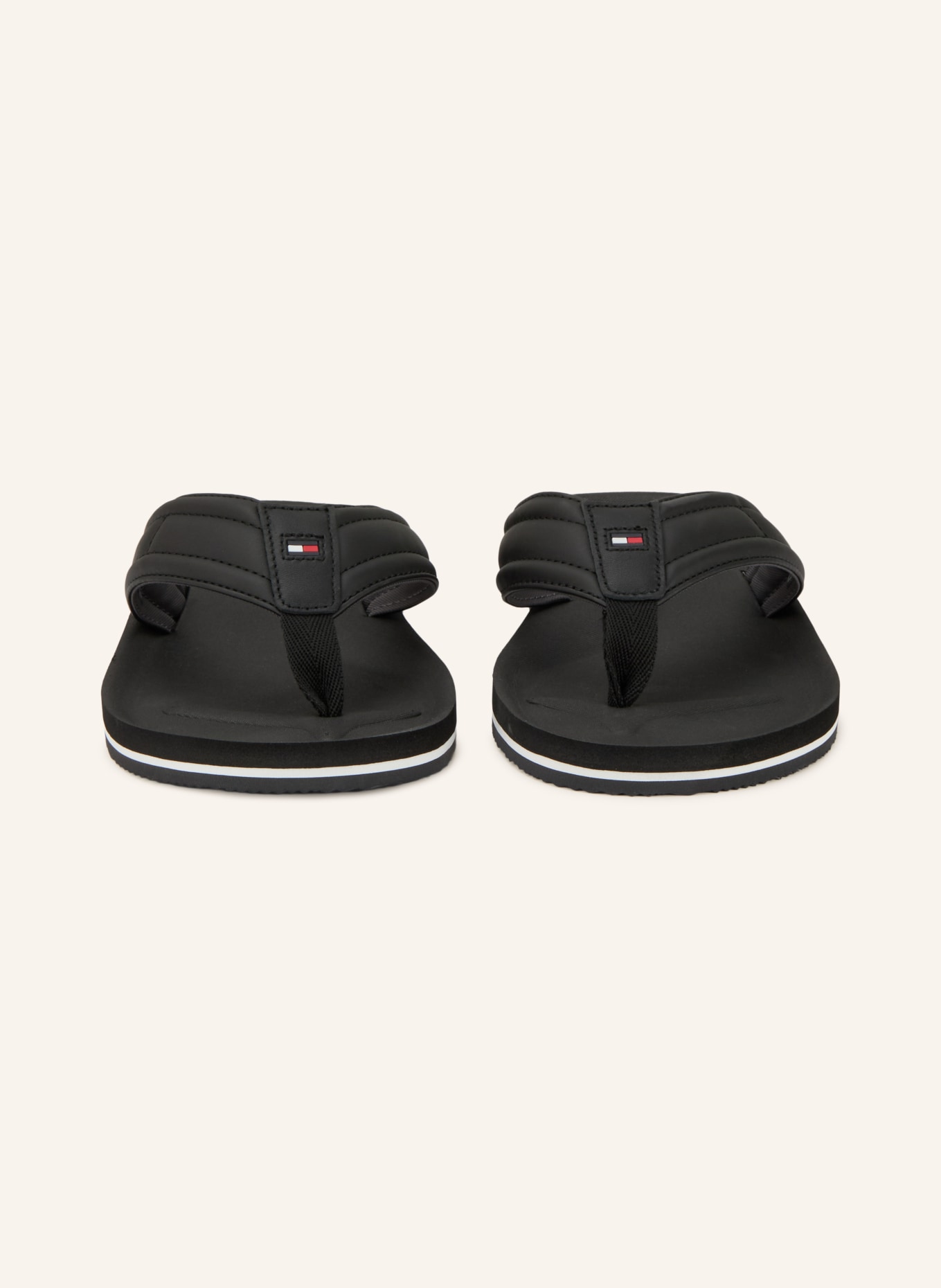 TOMMY HILFIGER Zehentrenner: SCHWARZ