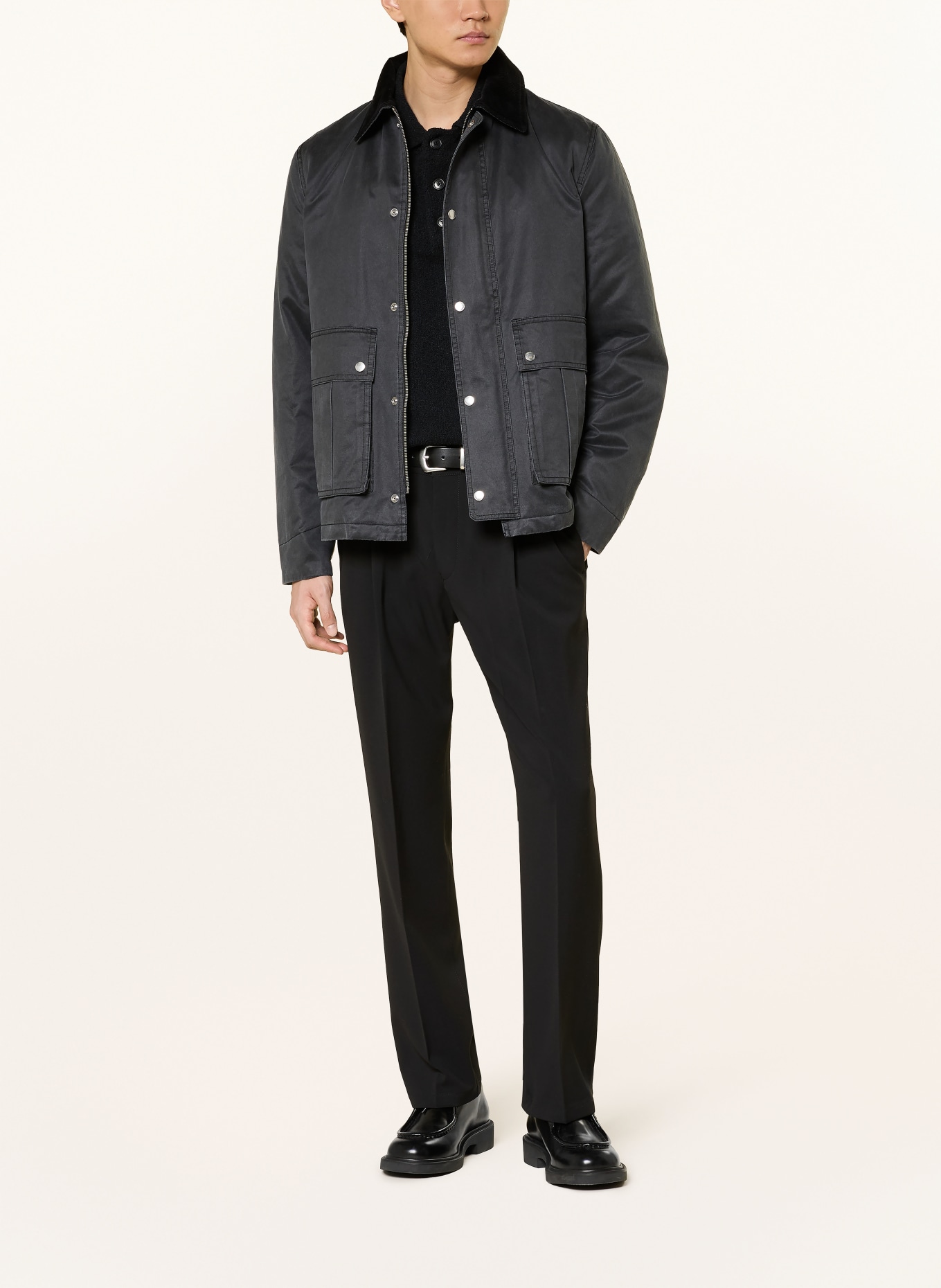 DRYKORN Hose LEEK Regular Fit: SCHWARZ