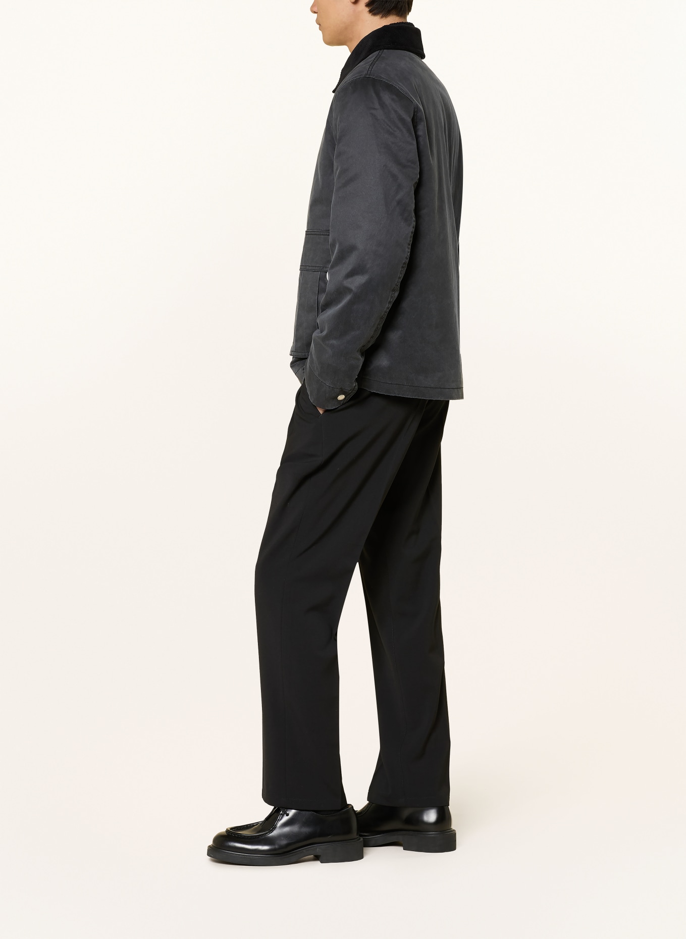 DRYKORN Hose LEEK Regular Fit: SCHWARZ