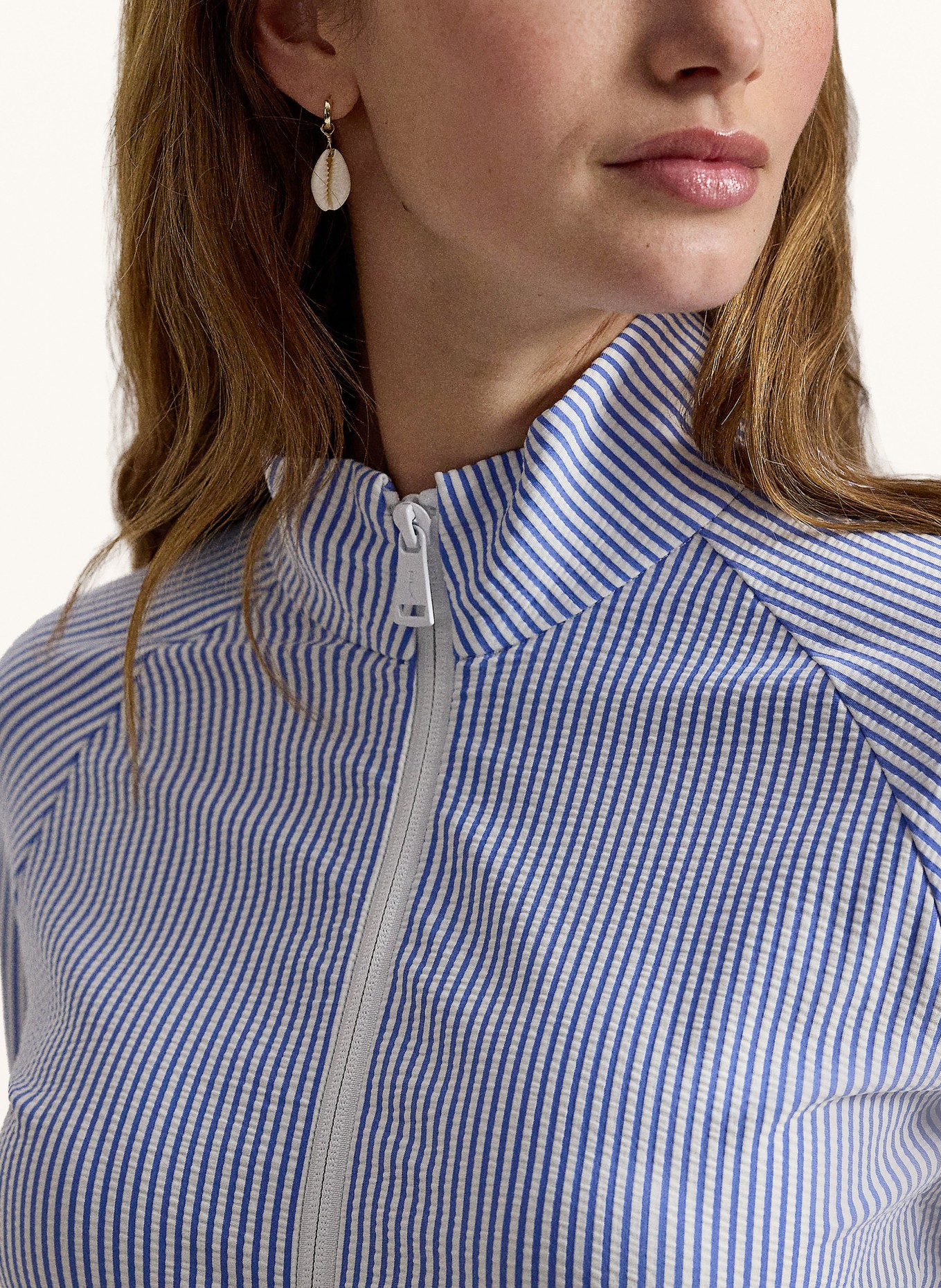 RLX RALPH LAUREN mid-layer jacket: BLUE / WHITE