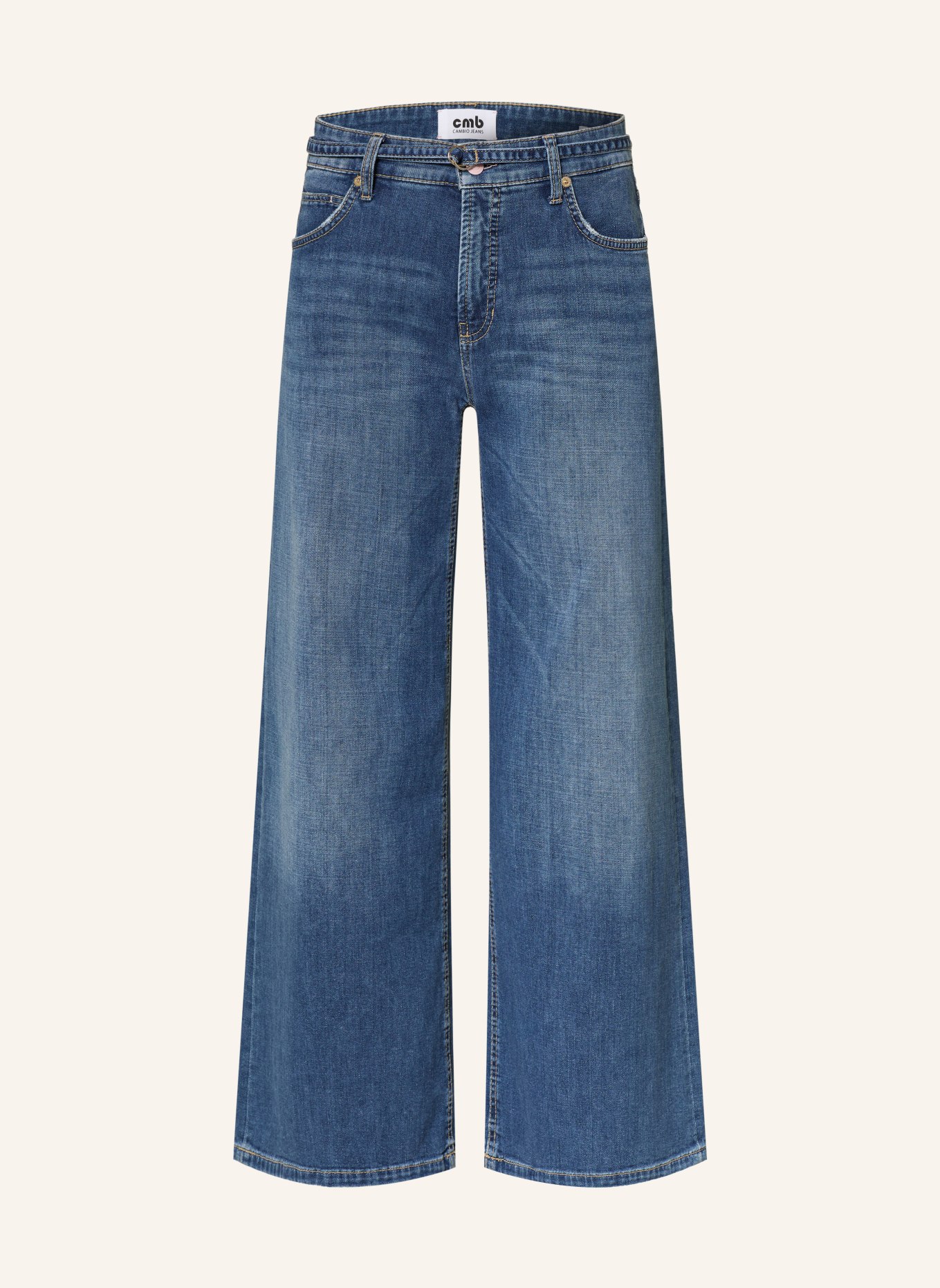 CAMBIO Wide Leg Jeans PALAZZO: 5062 peppy contrast wash